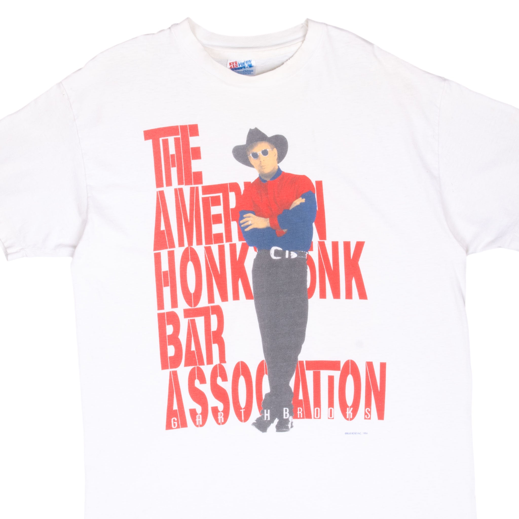 Vintage Garth Brooks American Honk Tonk Bar Association 1994 Tee Shirt Size Large Made in Usa With Single Stitch Sleeves