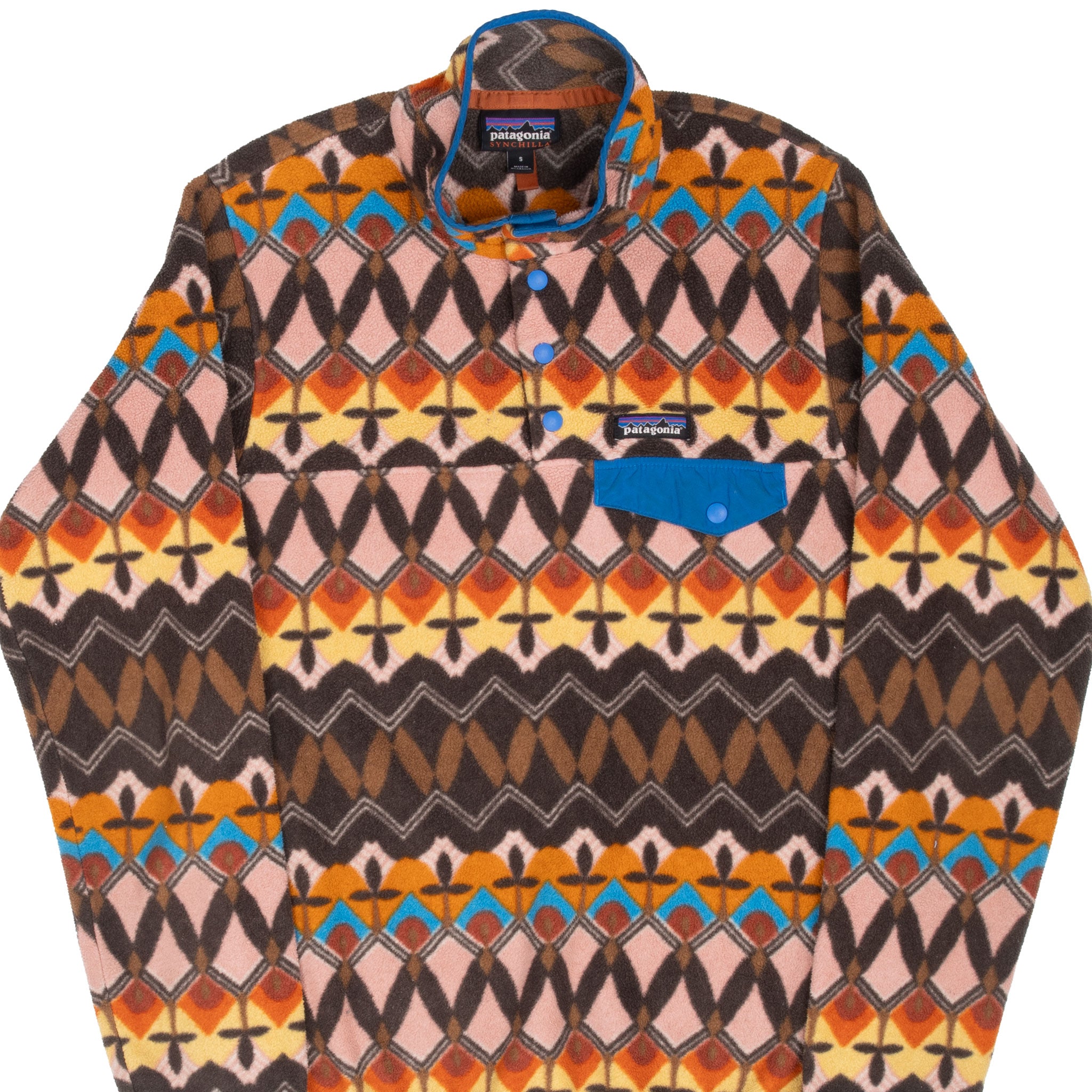 Vintage Patagonia Monogram Snap T Synchilla Womens Fleece Jacket 2021 Size Small
STY25455