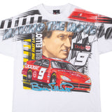 Vintage Nascar Bill Elliott 2001 All Over Print Tee Shirt Size XL