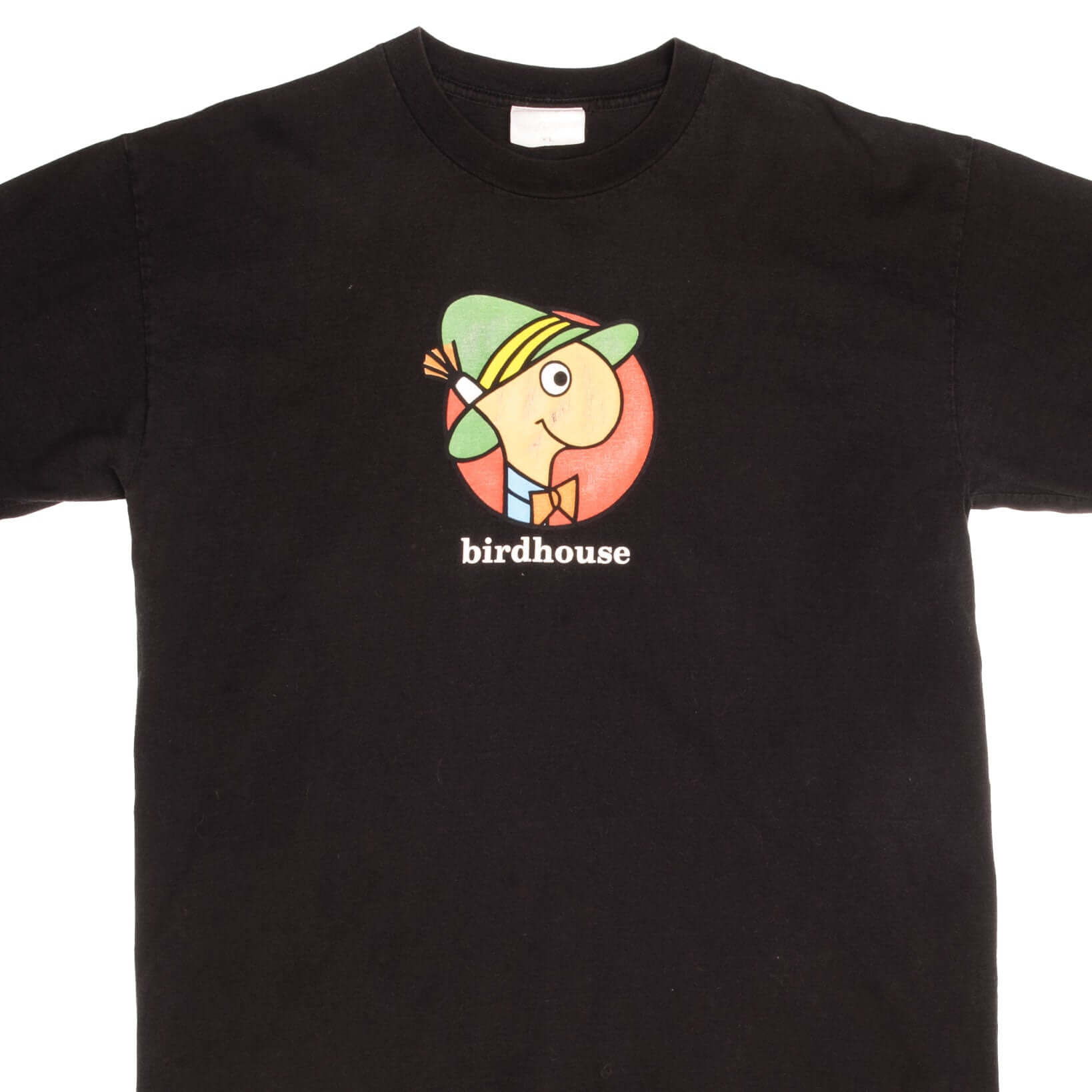 T-shirt Vintage Y2K Années 90 - Homme Taille M - Blanc Motif Oiseaux Plage Graphique (occasion)