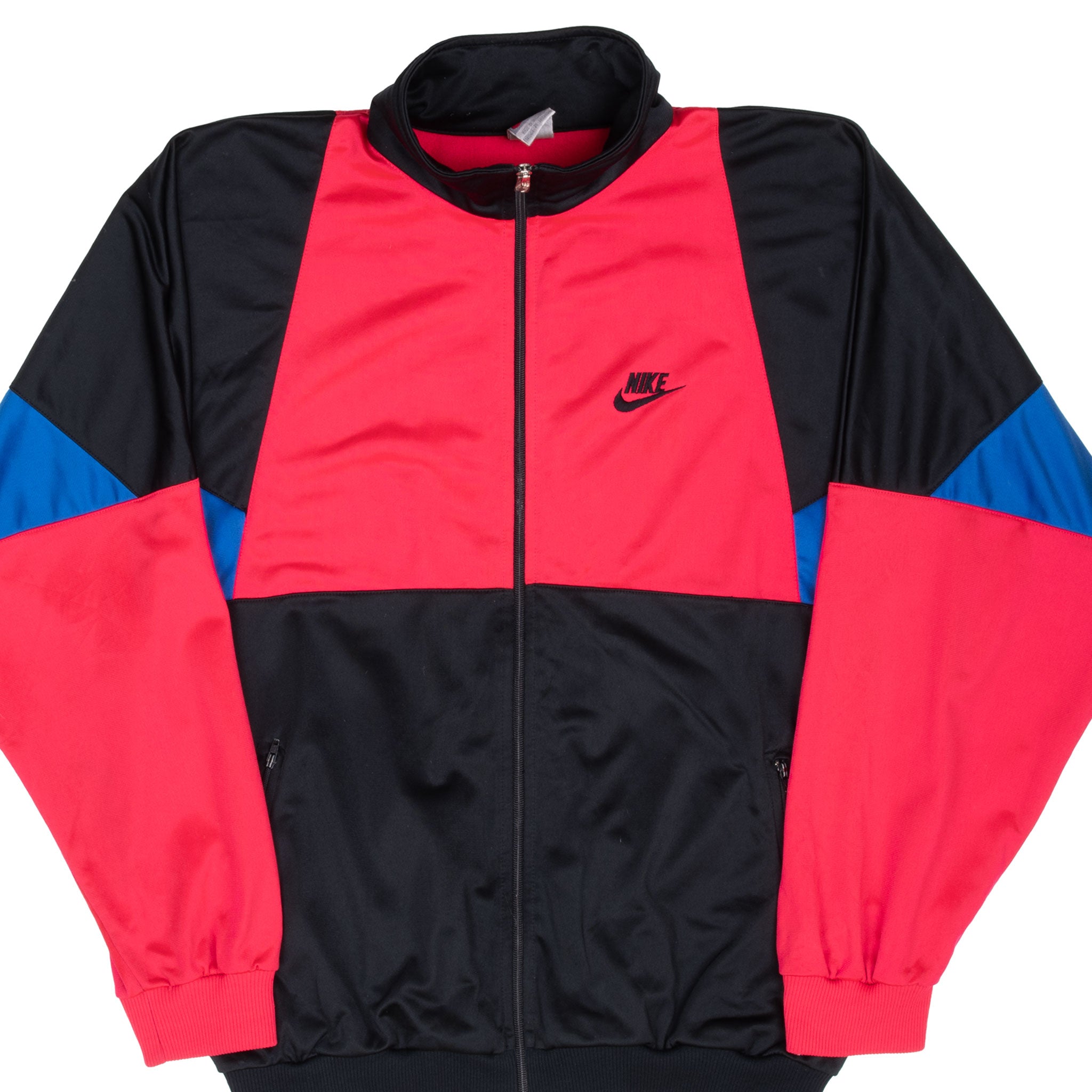 Vintage Nike Swoosh Neon Pink Track Suit Jacket Late 1980S Size Medium