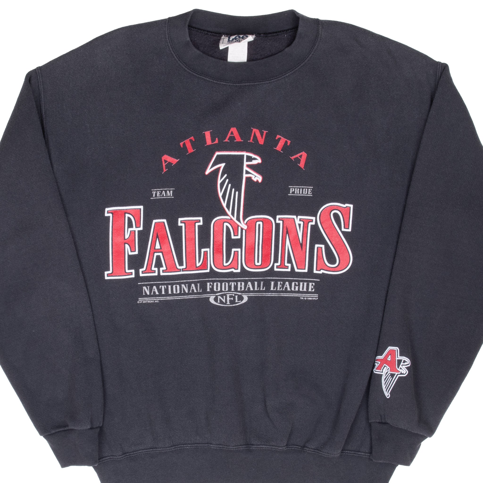 Vintage Nfl Atlanta Falcons 1998 Black Sweatshirt Size Medium