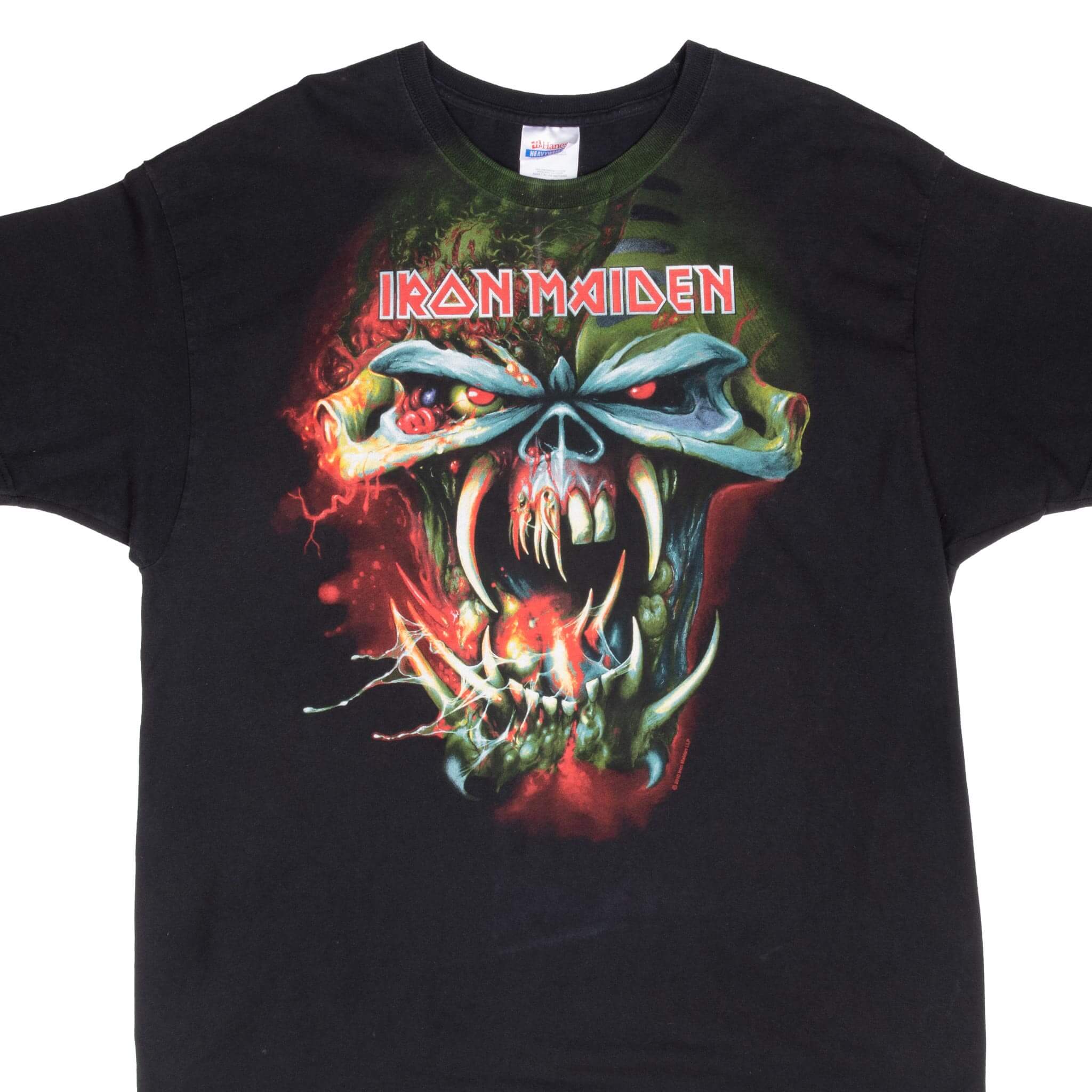 Vintage Iron Maiden The Final Frontier Tour 2010 Black Tee Shirt Size XL