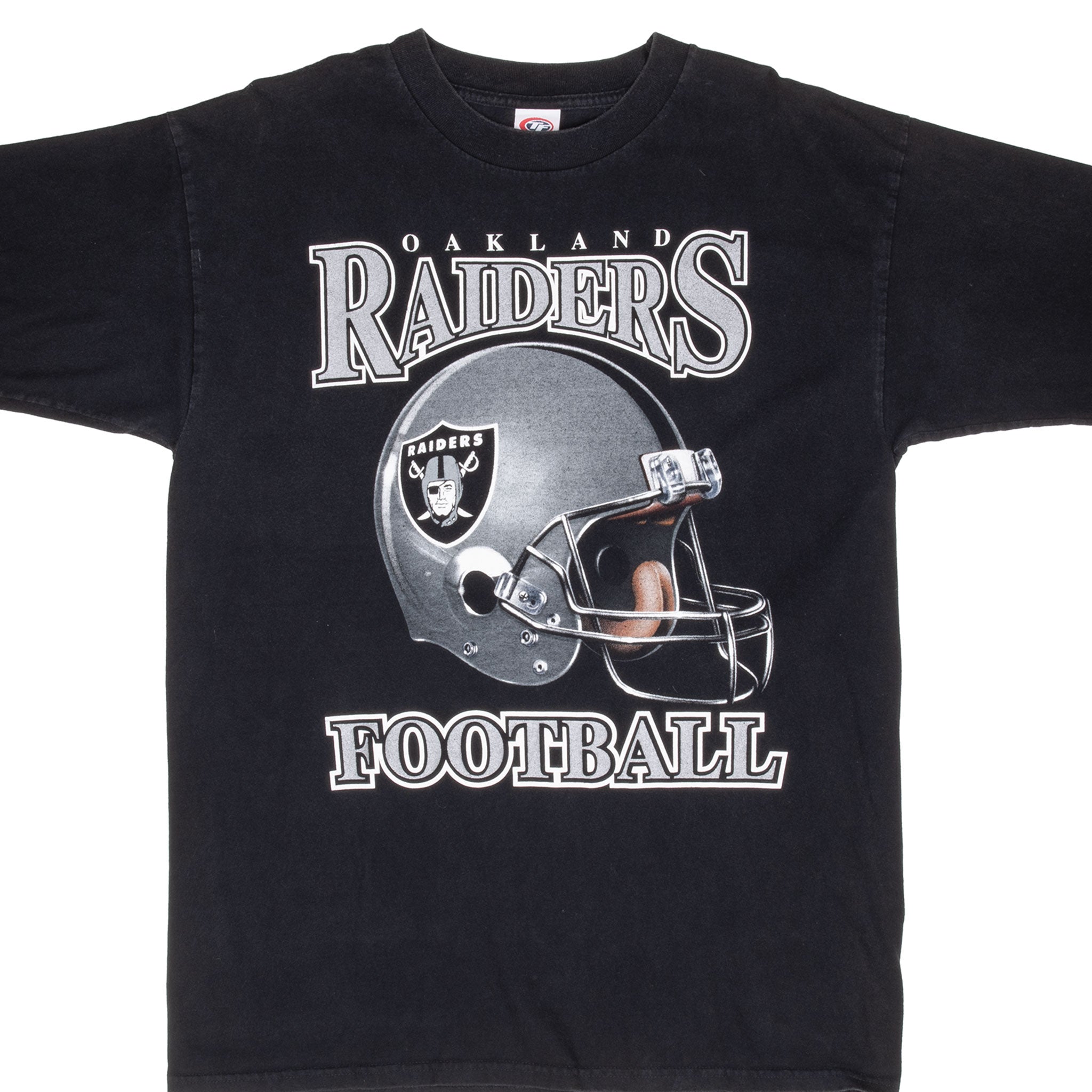 Vintage Nfl Oakland Raiders Black Tee Shirt 1990S Size Large