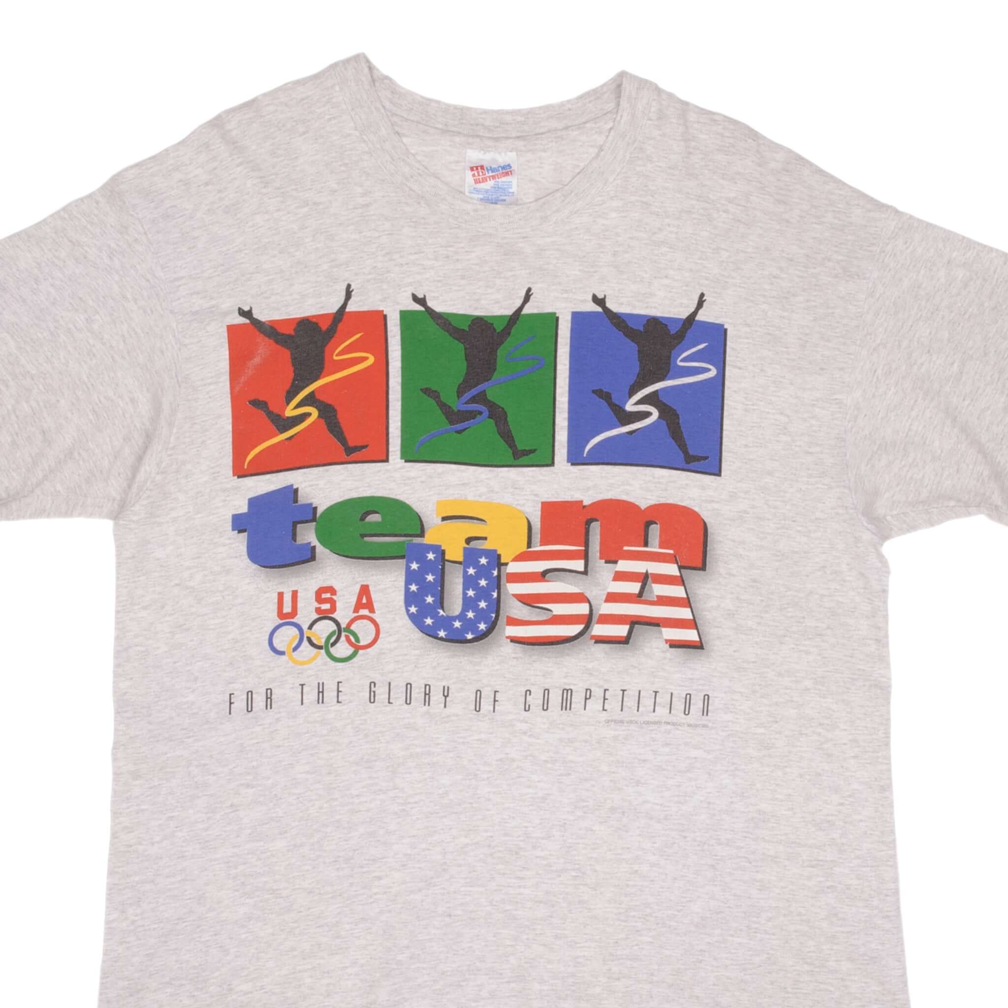 Vintage Olympics Team Usa 1990S Tee Shirt Size XL Made In USA With Single Stitch Sleeves