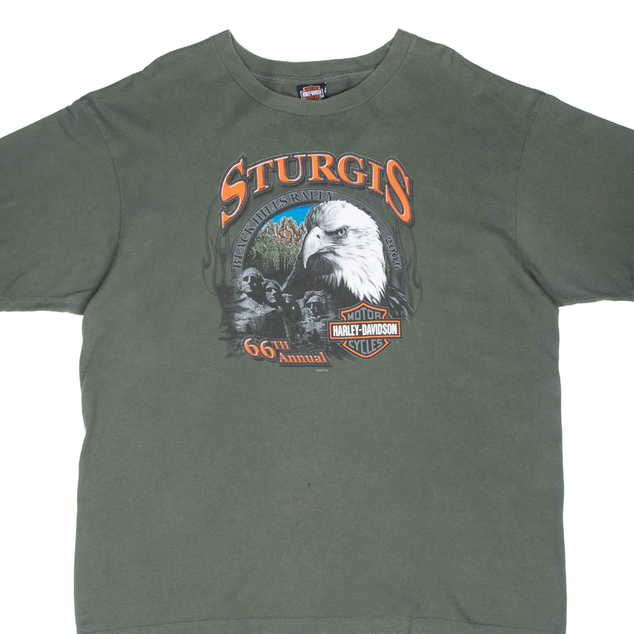 Vintage Harley Davidson Sturgis 66Th Annual Tee Shirt Size 2XL Made In Usa