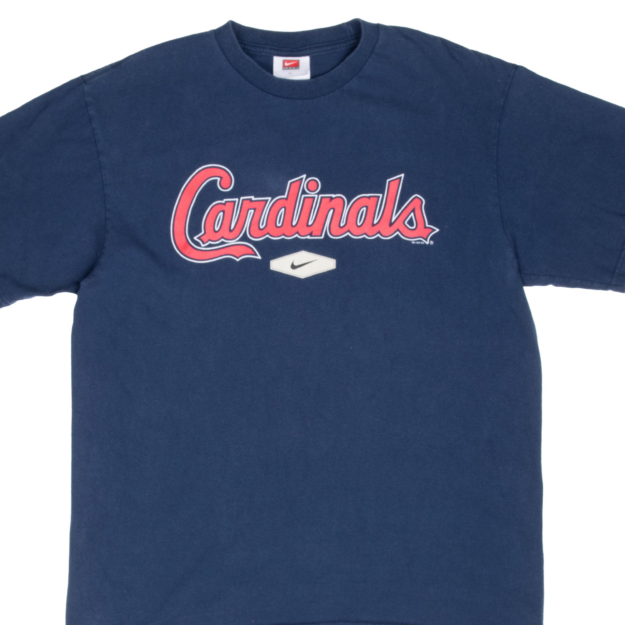 VINTAGE NIKE SWOOSH MLB ST LOUIS CARDINALS TEE SHIRT 2004 MEDIUM