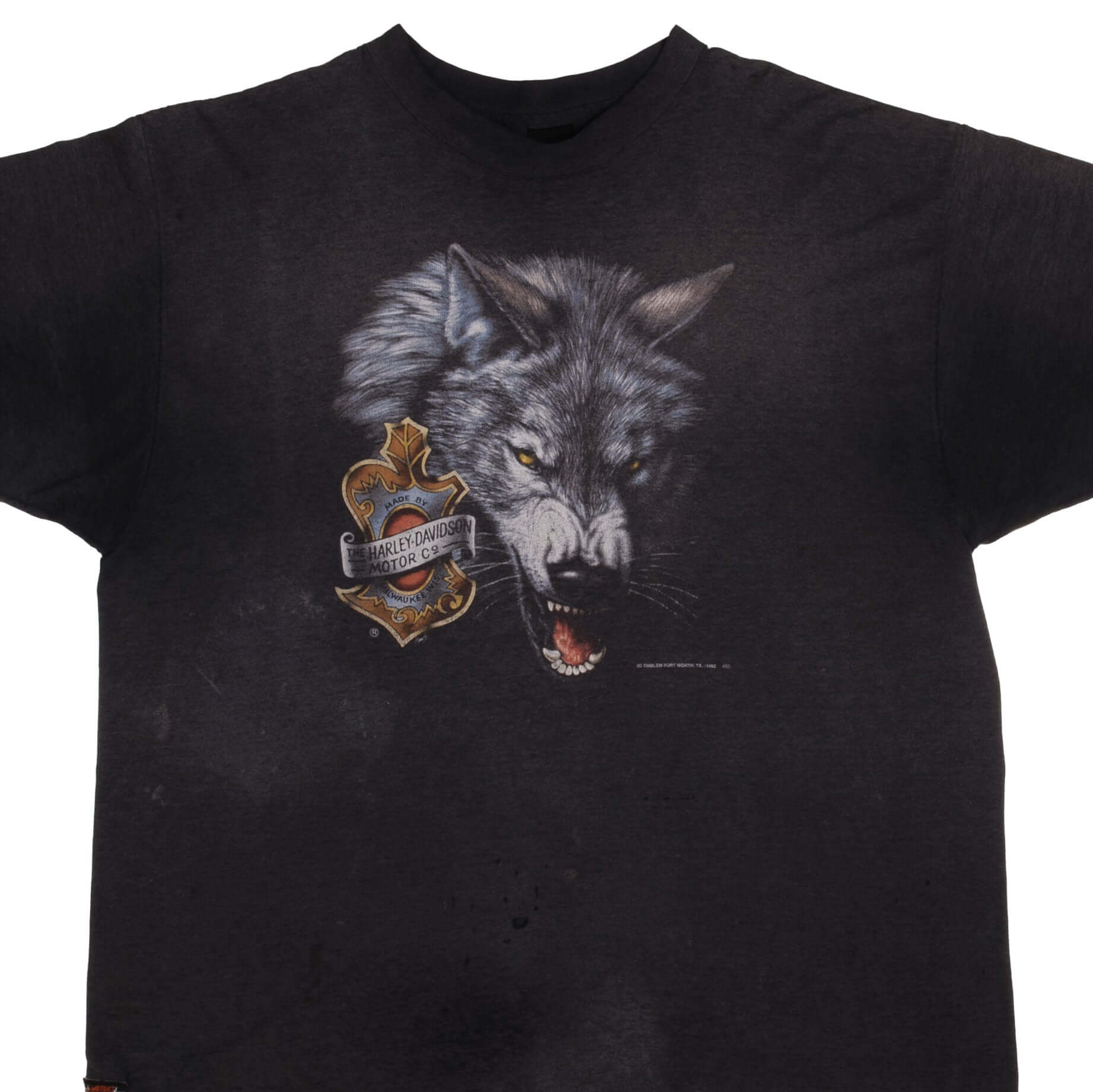 90s Harley Davidson 3D Emblem WOLF スウェット