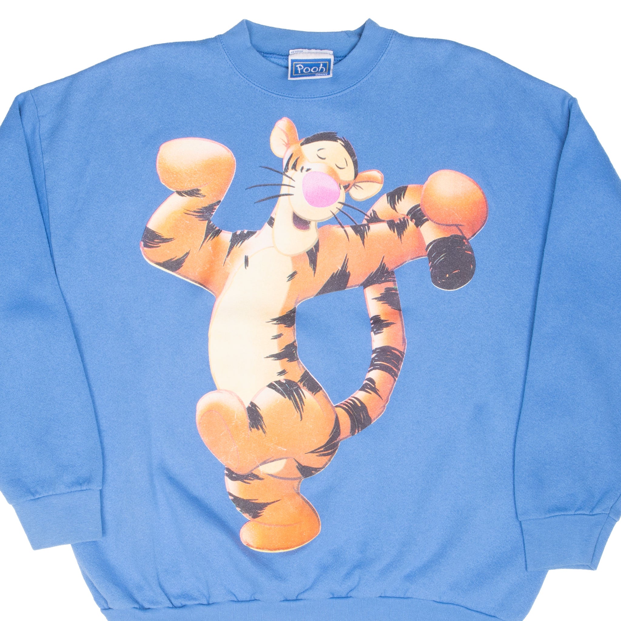 Vintage Disney Tigger Blue Sweatshirt Size XL 1990S Made In Usa