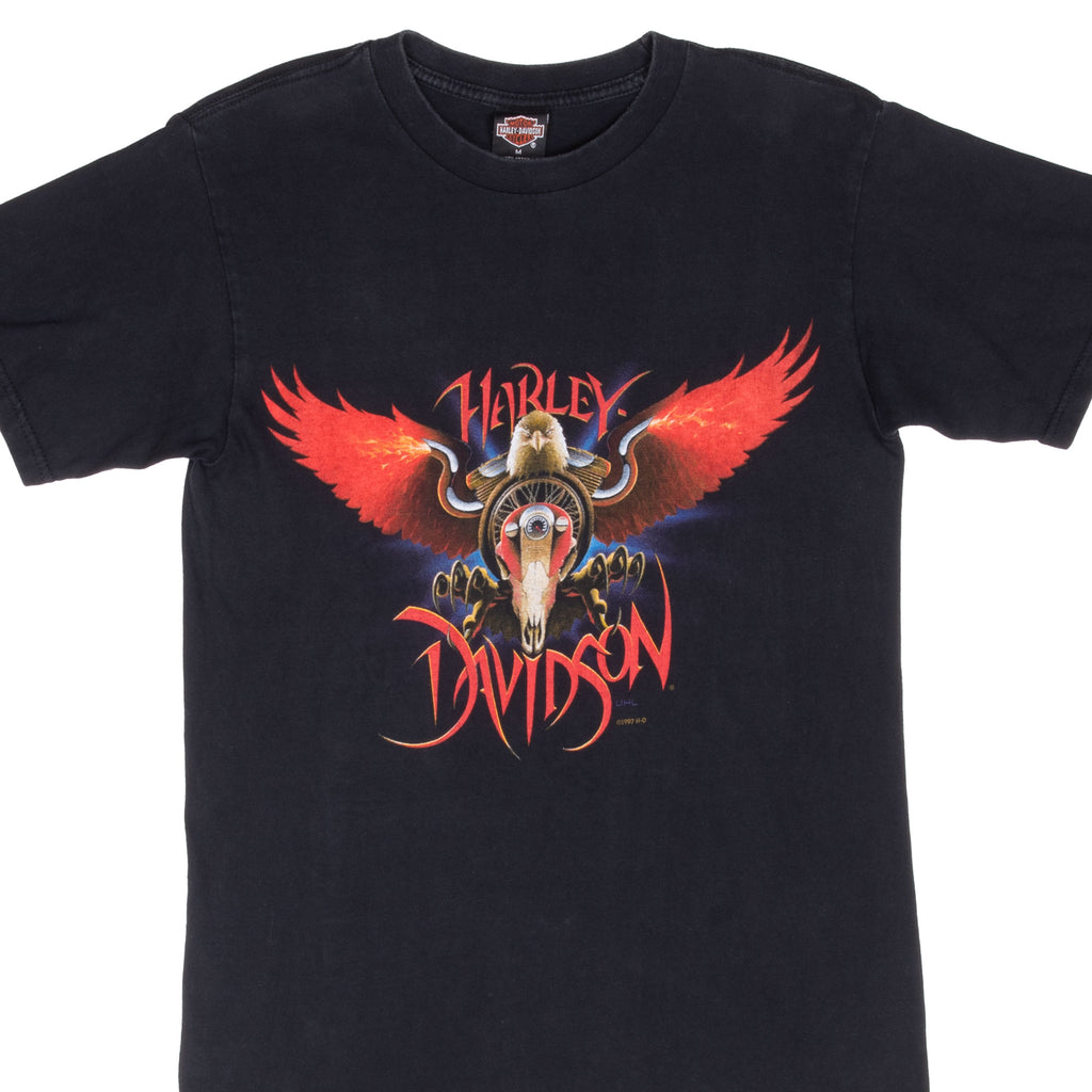 Vintage Harley Davidson Las Vegas Tee Shirt 1997 Size Small Made In Usa