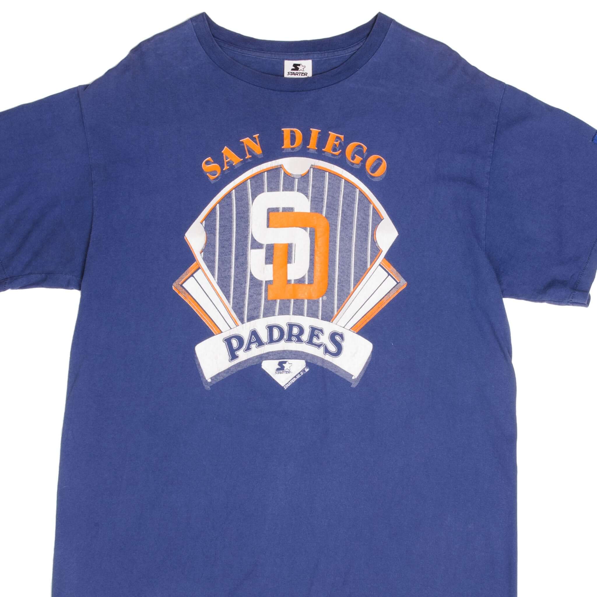 Vintage MLB San Diego Padres 1990s Tee Shirt Size Large Made In USA With Single Stitch Sleeves