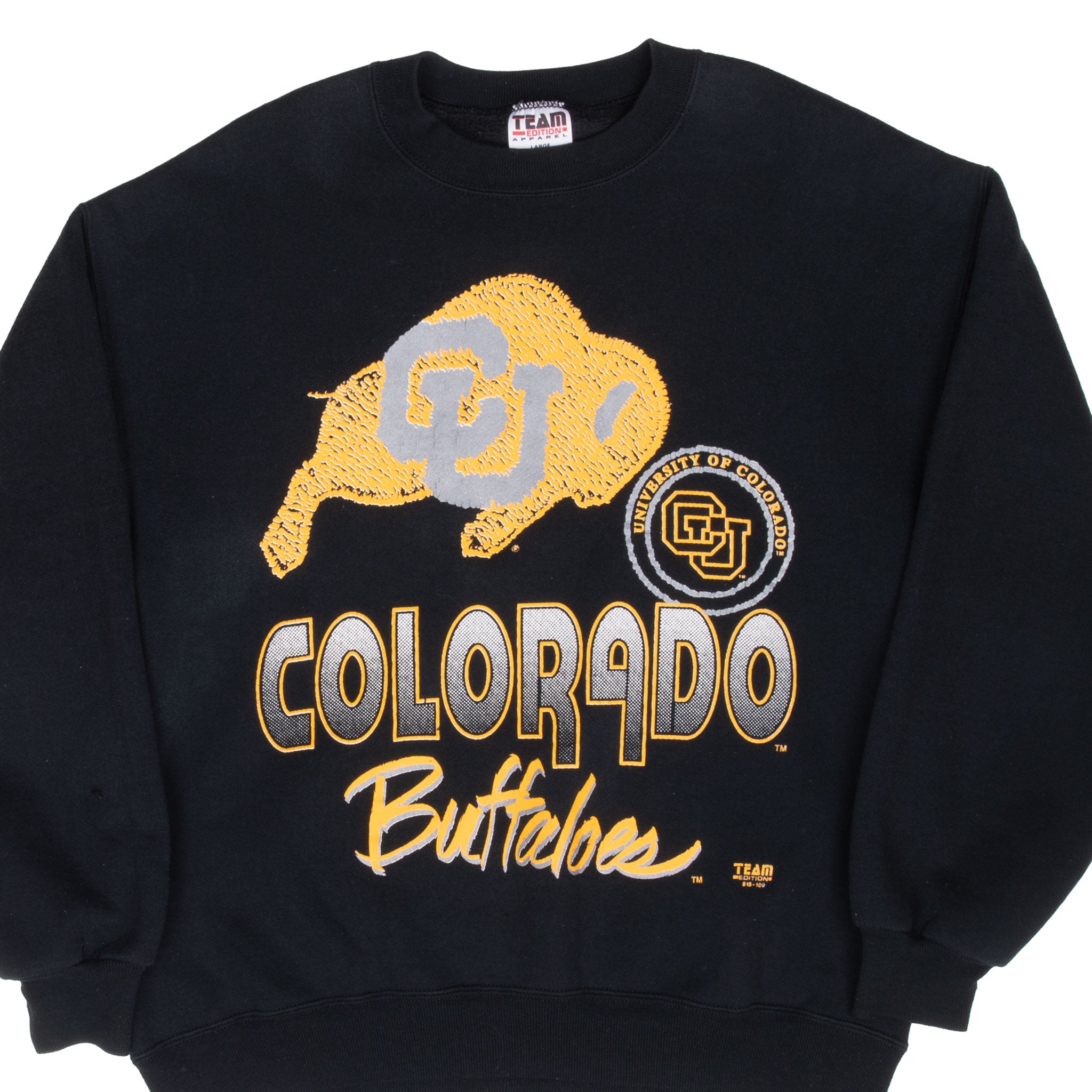Vintage Ncaa Colorado Golden Buffaloes Sweatshirt 1990S Size Large