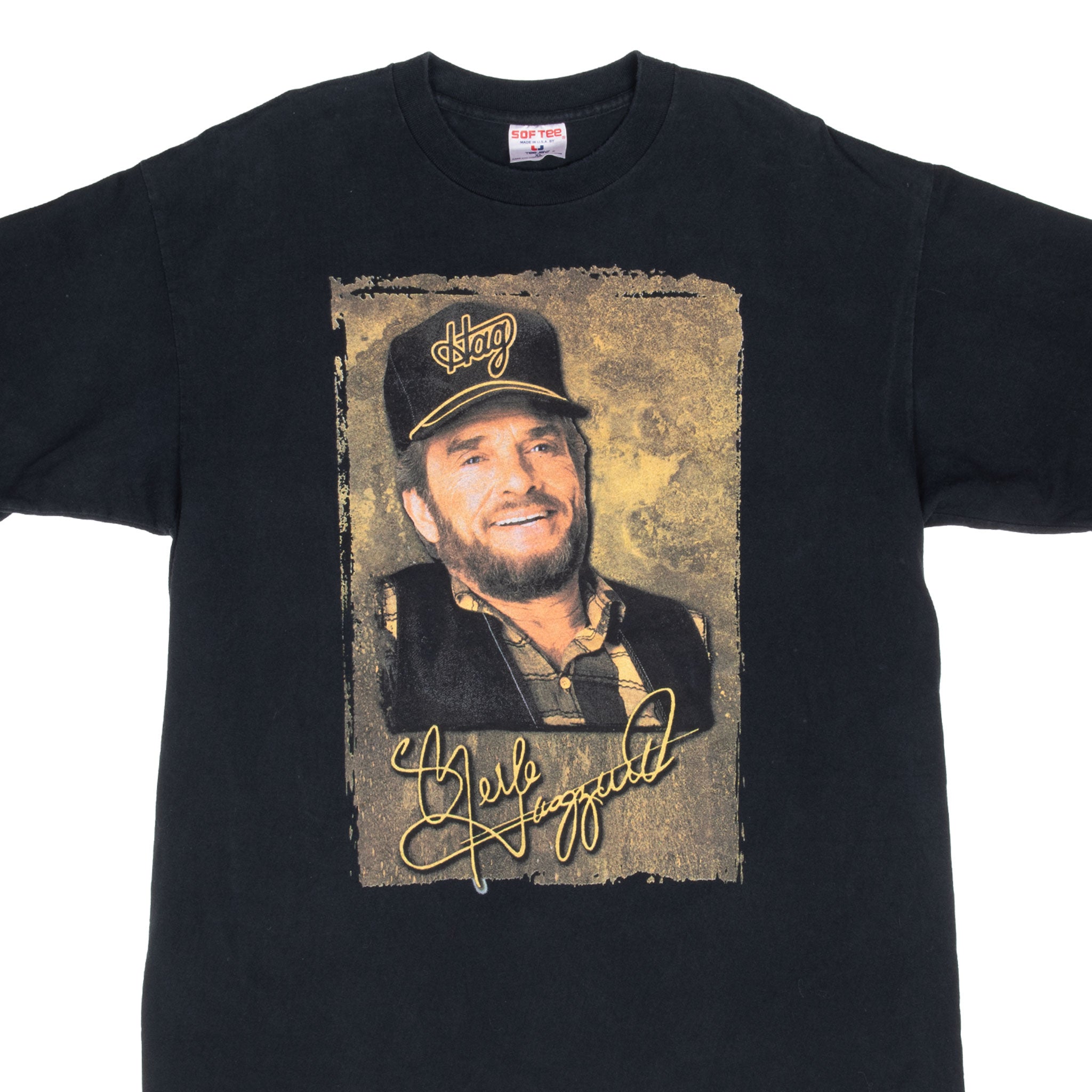 Vintage Merle Haggar Hag Far Tee Shirt 1990S Size Large Made In USA With Single Stitch Sleeves