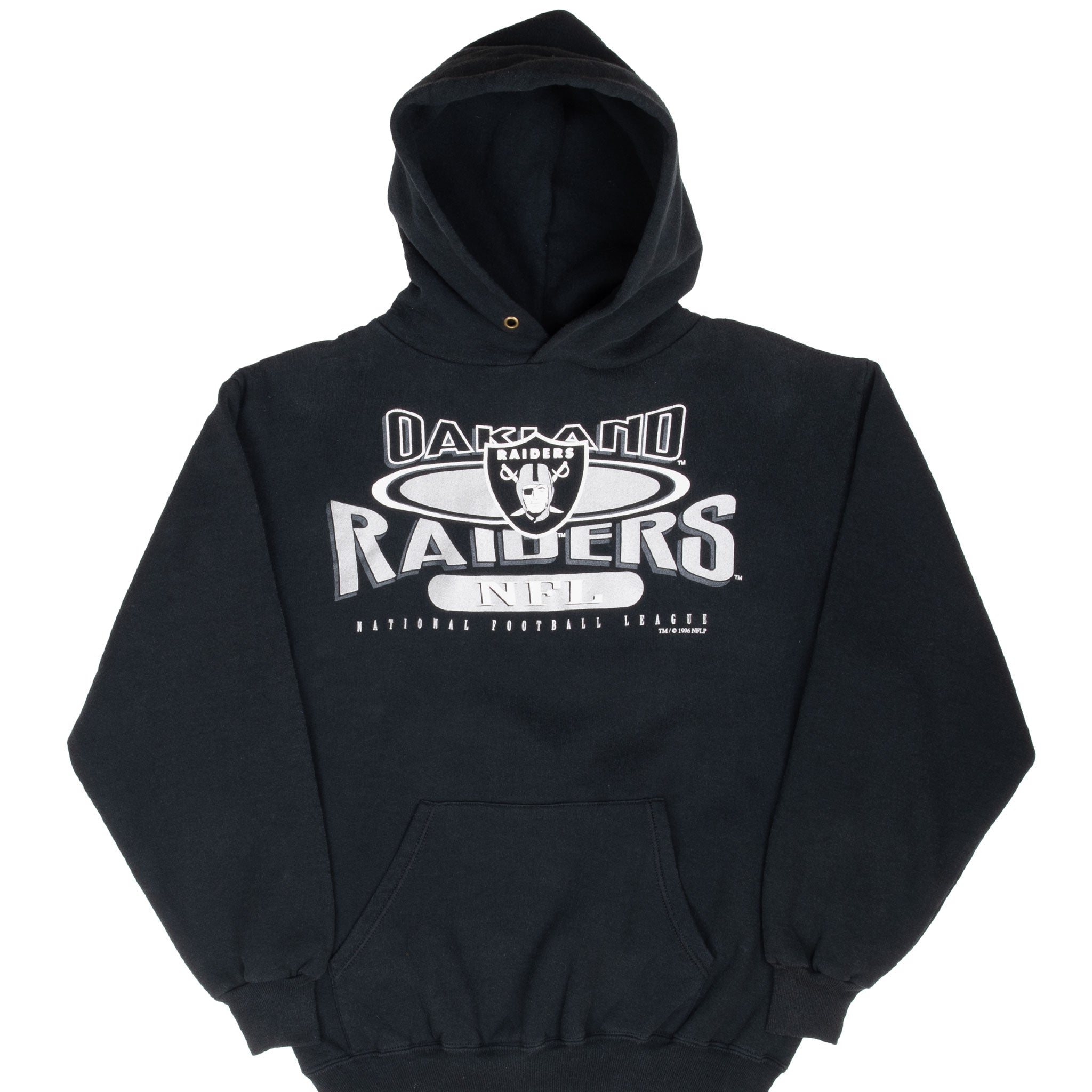 Vintage Nfl Oakland Raiders 1996 Hoodie Sweatshirt Size Medium