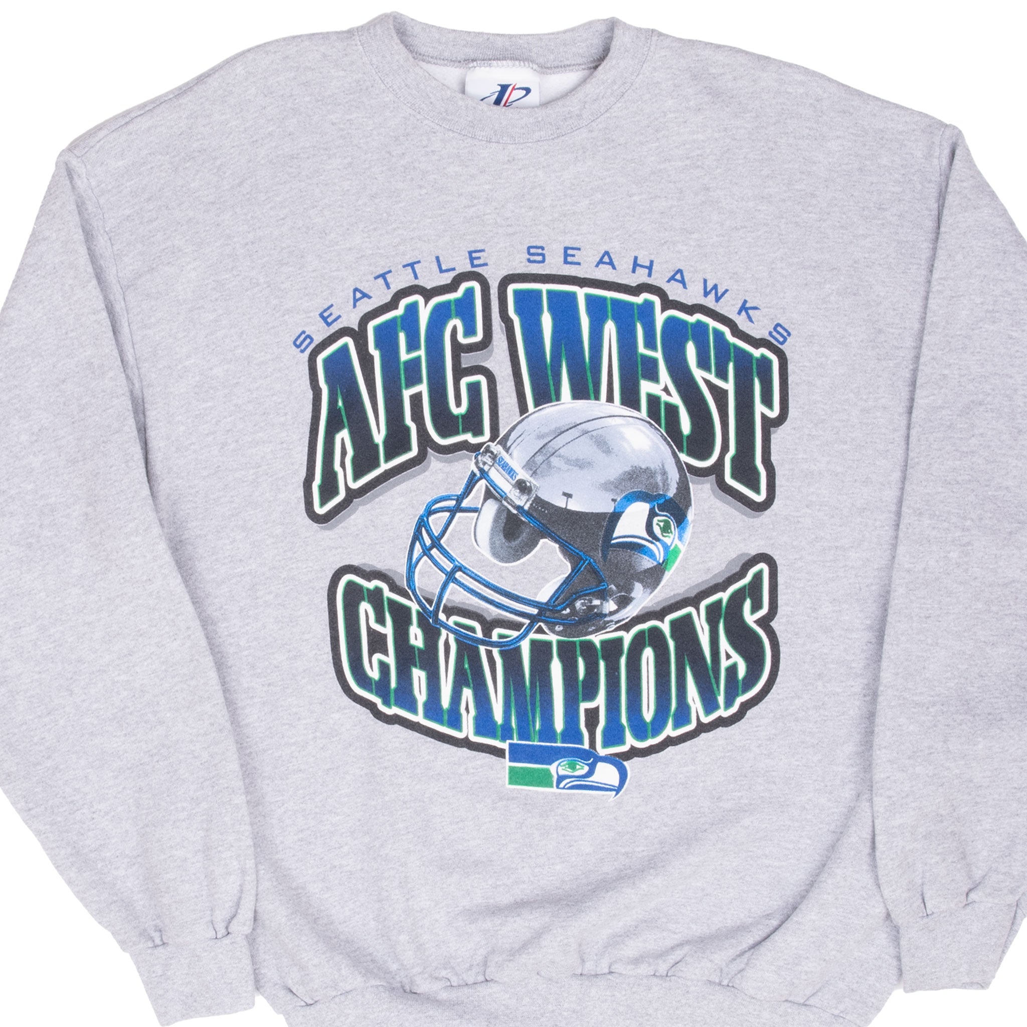 Vintage Nfl Seattle Seahawks Afc Champions Sweatshirt 1990S Size Large Made In Usa