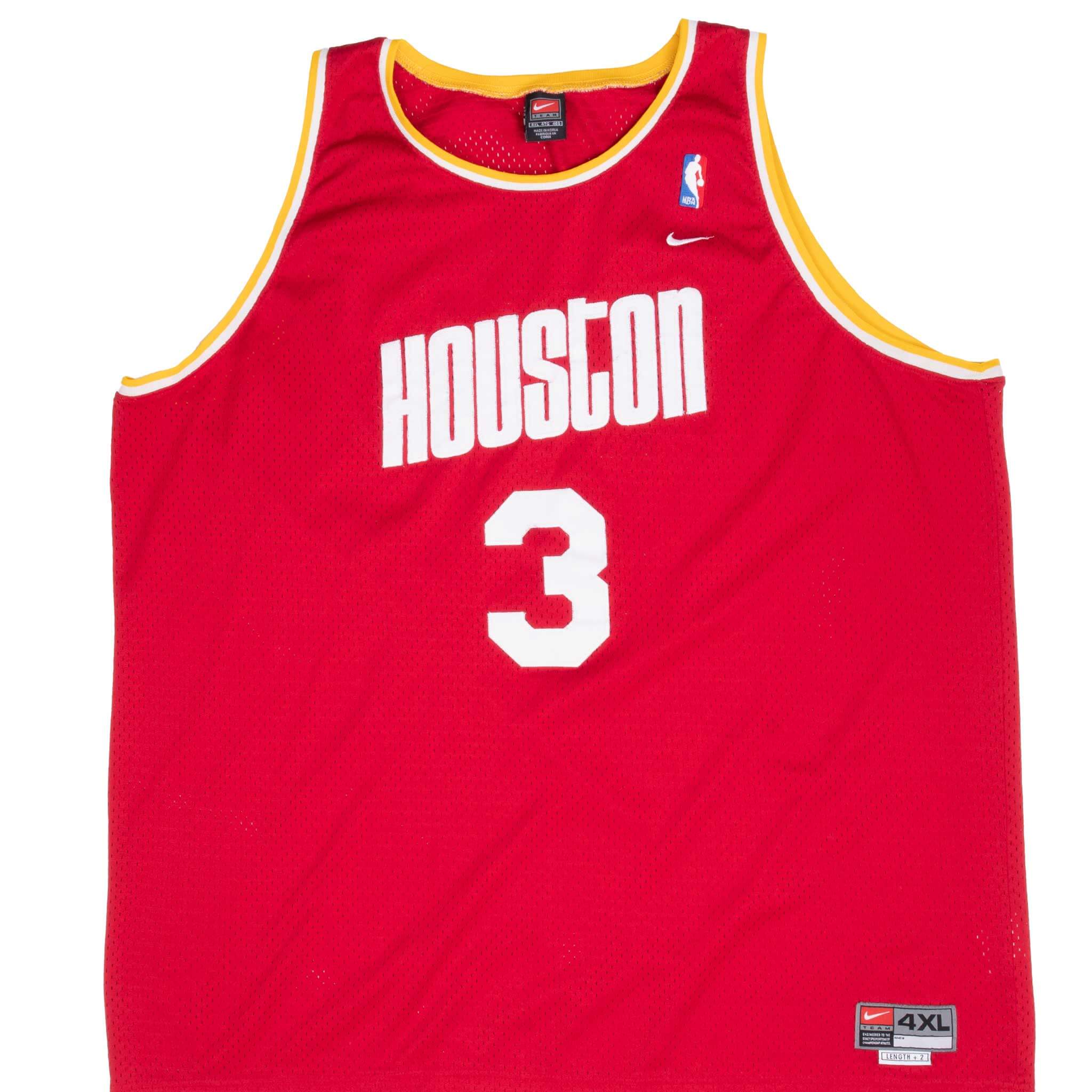VINTAGE NIKE NBA HOUSTON ROCKETS FRANCIS #3 JERSEY EARLY 2000S 4XL