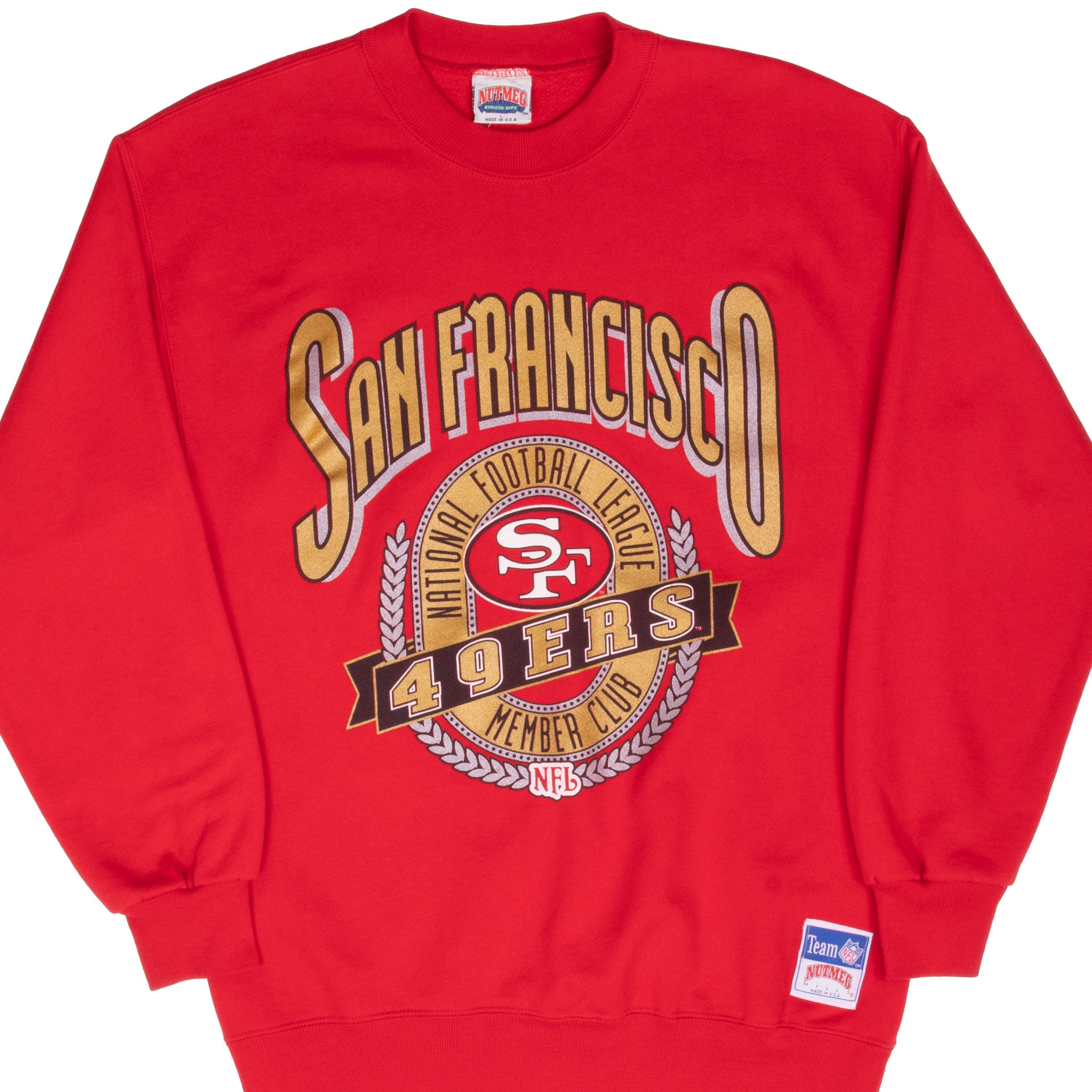 Vintage Nfl San Francisco 49Ers 1990S Sweatshirt Size Large Made In Usa