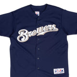 Vintage Mlb Milwaukee Brewers Ryan Braun #8 Majestic Jersey 2000S Size Large Made In Usa