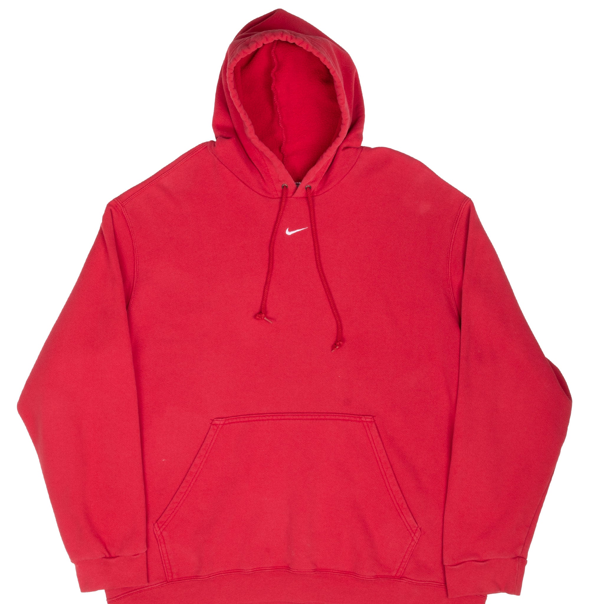 Vintage Nike Center Swoosh Red Travis Scott Hoodie 2000S Size XL