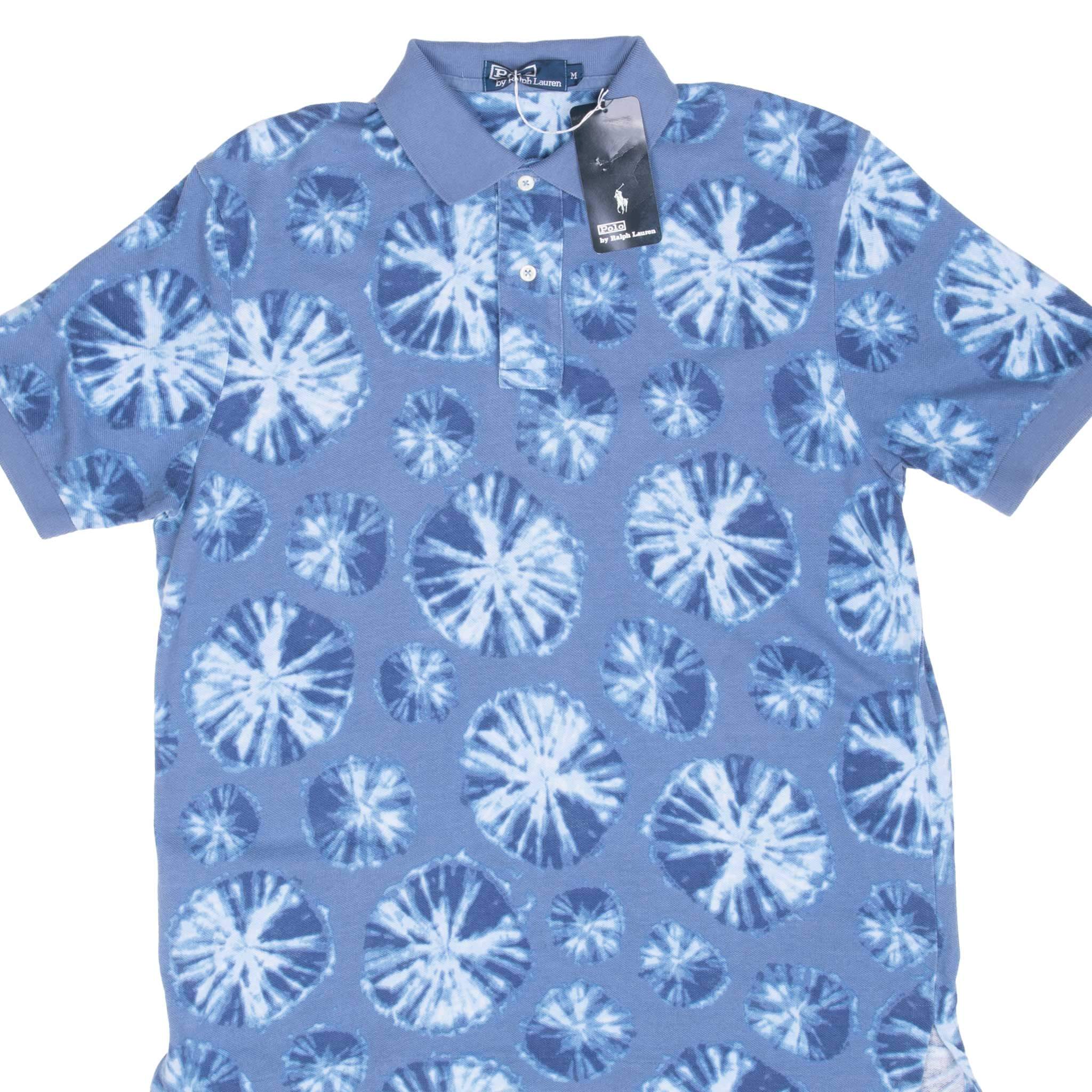 Vintage Ralph Lauren Key West Blue Polo Shirt 1990S Size Medium Deadstock