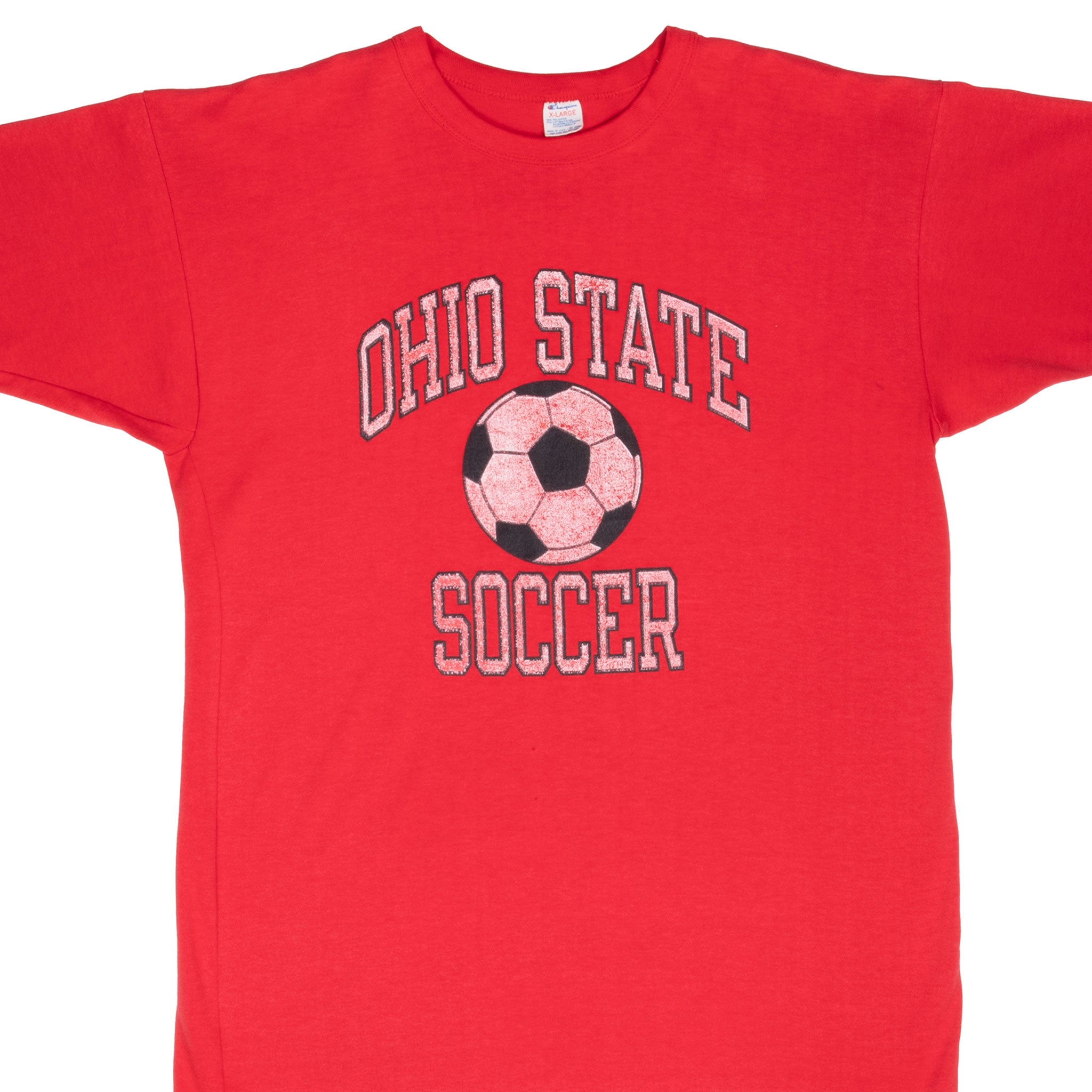 Vintage Ohio State Buckeyes Soccer Champion Tee Shirt 1980S Size Large Made In USA With Single Stitch Sleeves