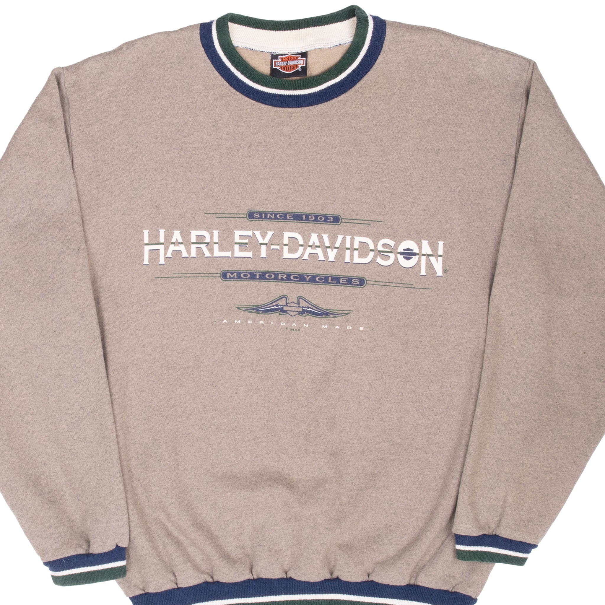 Vintage Harley Davidson Auburn California Crewneck Sweatshirt Size Large 1996 Made In Usa