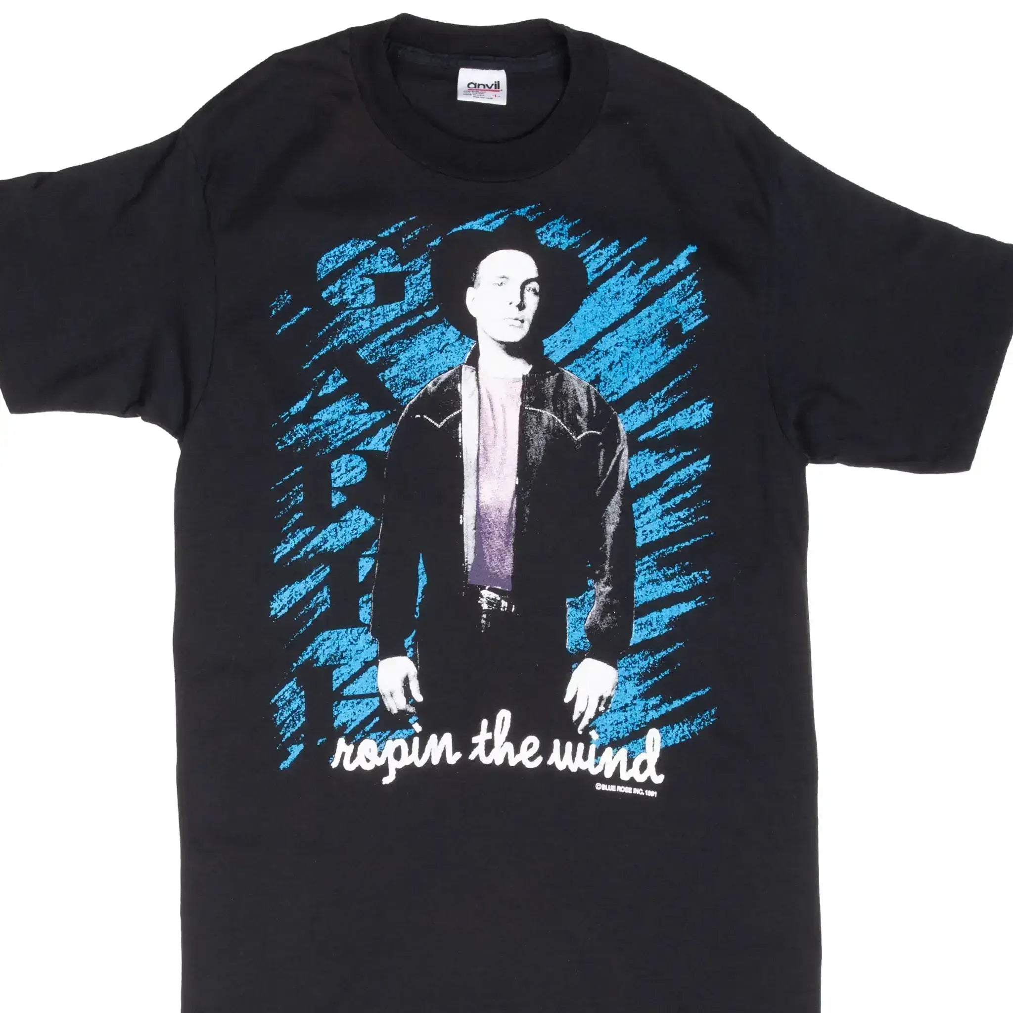 Vintage Garth Brooks Ropin The Wind 1991 Country Tee Shirt Size Medium Made In Usa