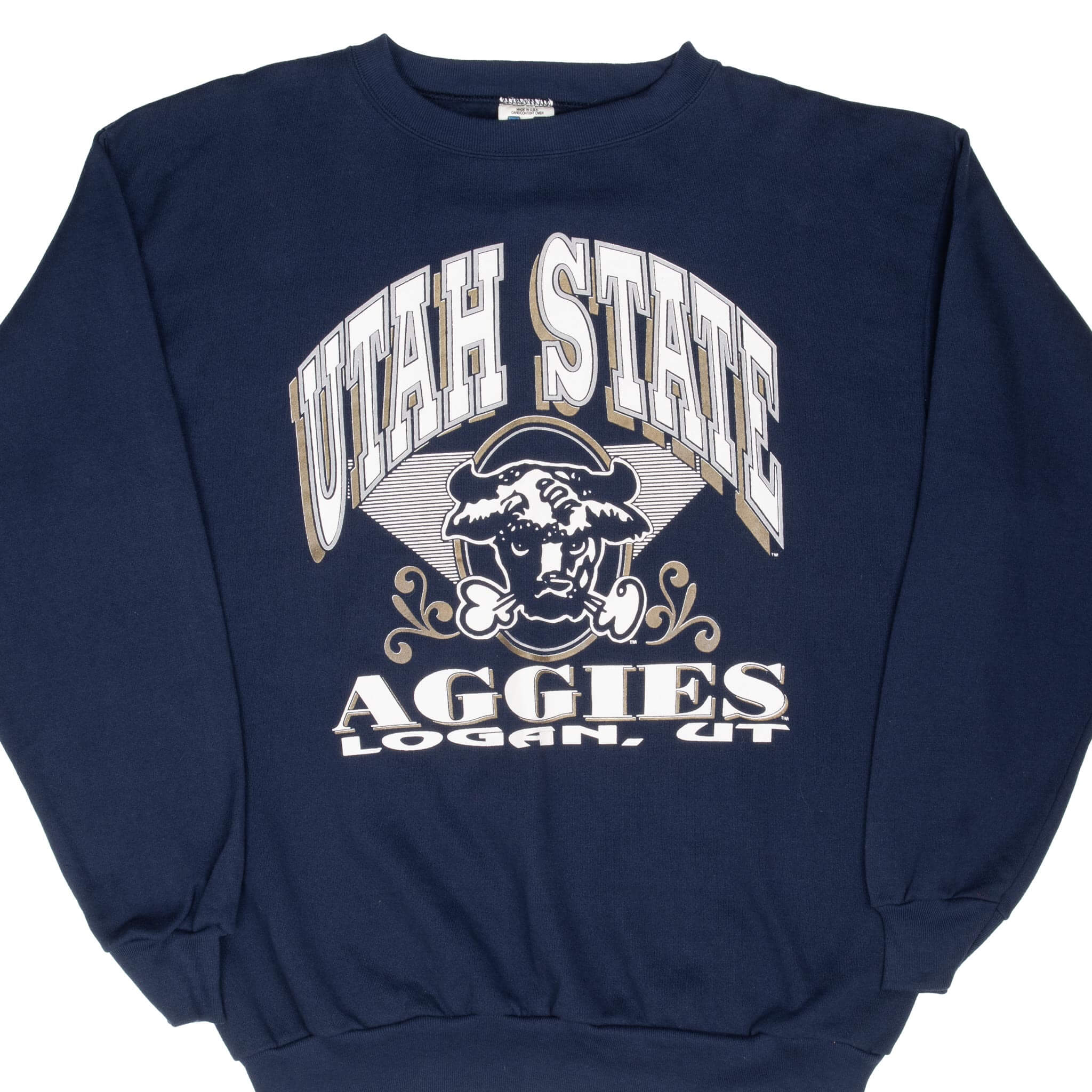 Vintage Ncaa Utah State Aggies 1990S Sweatshirt Size 2XL Made In Usa