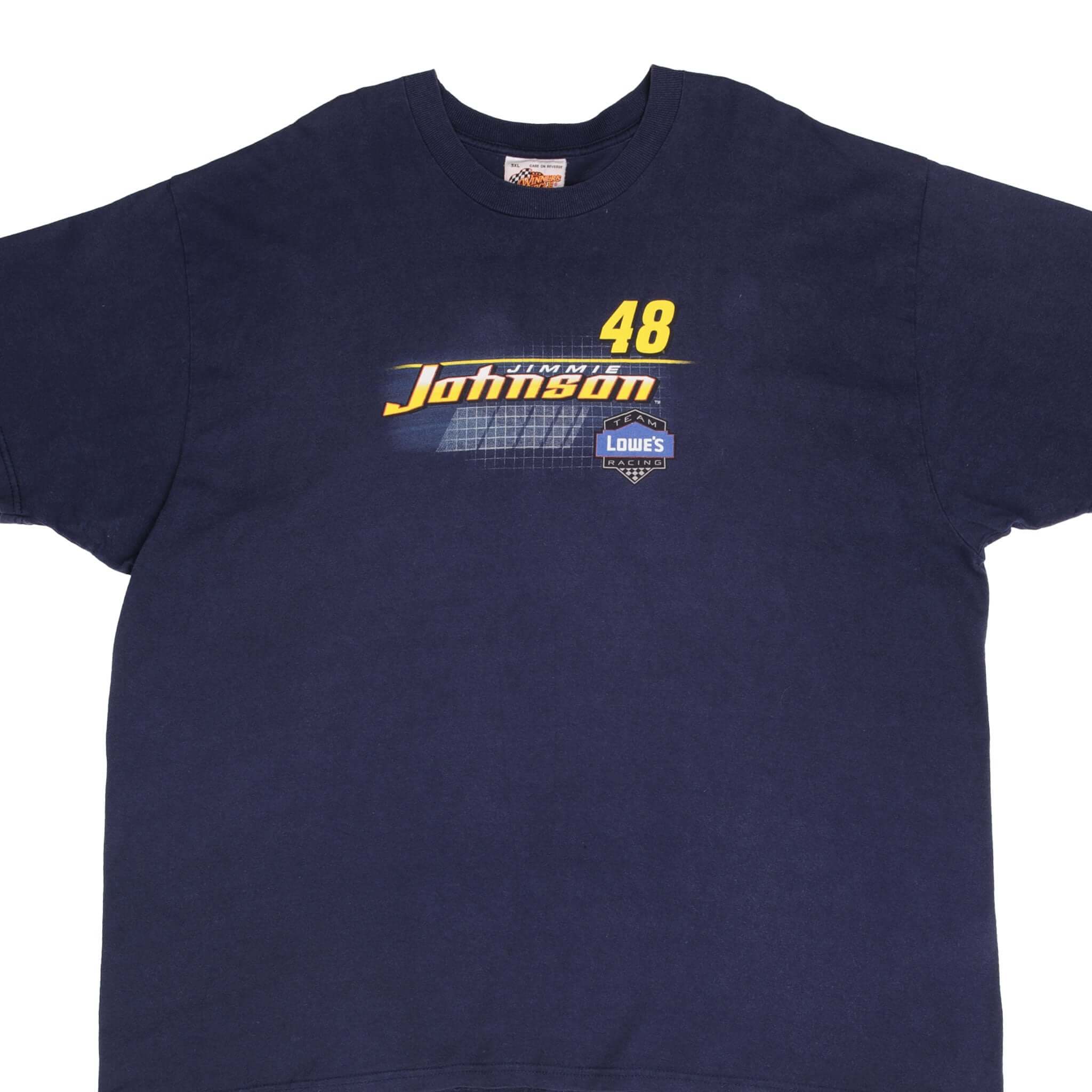 VINTAGE NASCAR JIMMIE JOHNSON TEE SHIRT 2002 SIZE LARGE