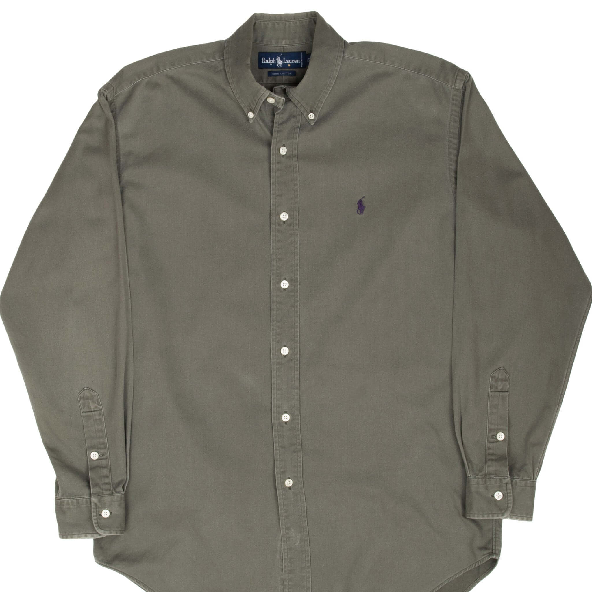 Vintage Ralph Lauren Green Shirt 1990S Size Small