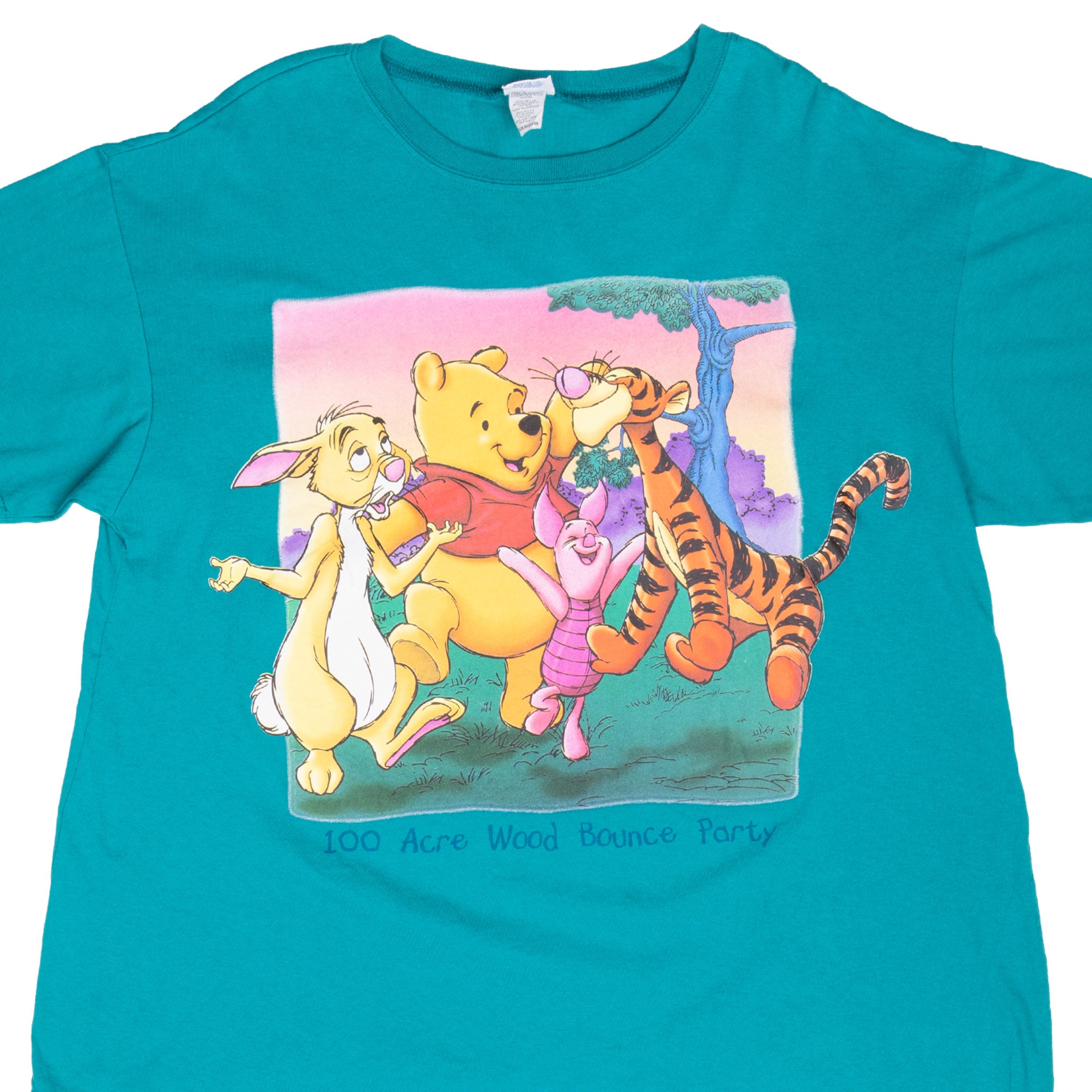 Vintage Winnie The Pooh 100 Acre Wood Bounce Party 1990S Tee Shirt Size Medium Made In Usa