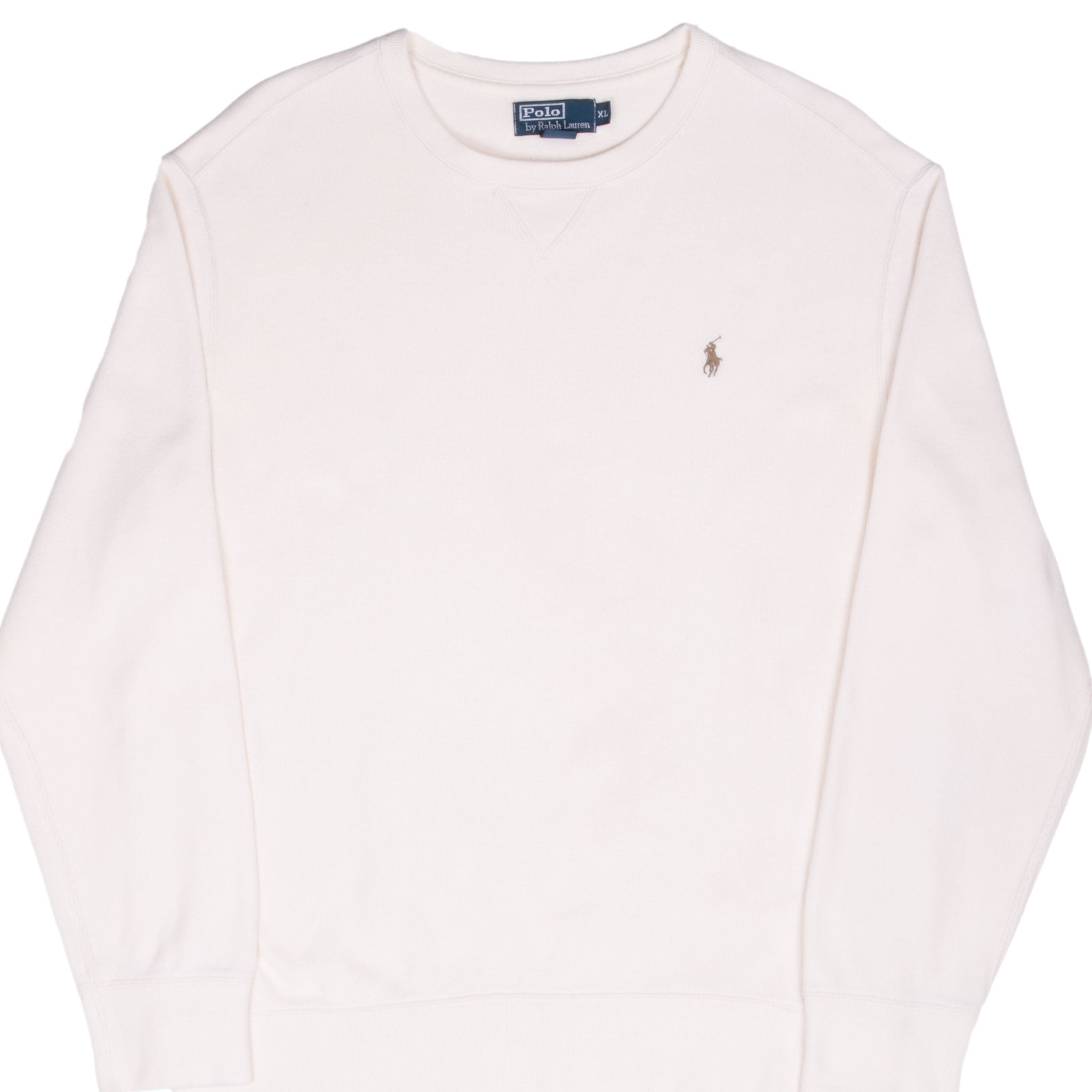 Vintage Polo Ralph Lauren Cream 1990S Sweater Size XL