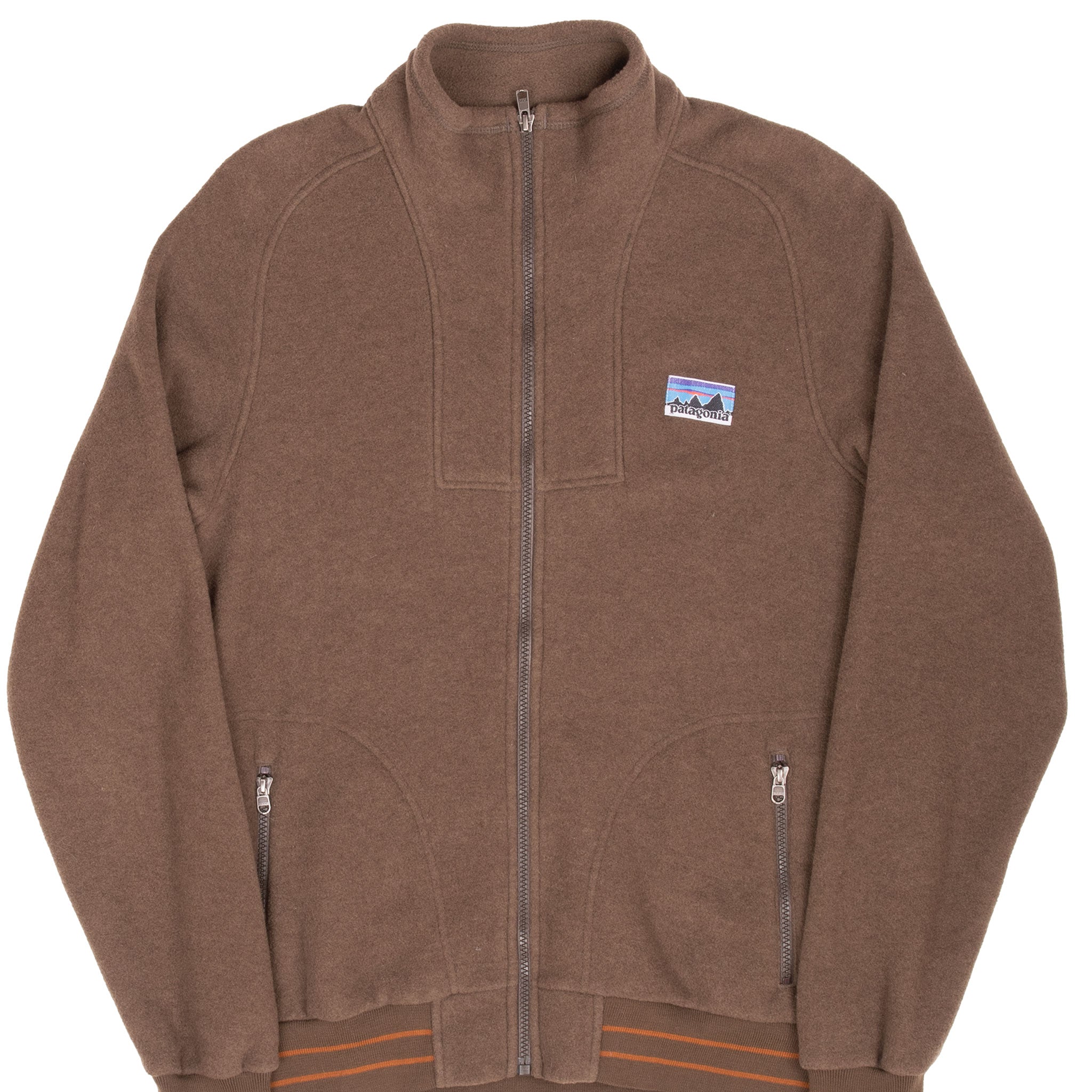 VINTAGE PATAGONIA BROWN PHIL'S FLEECE JACKET 2009 SIZE MEDIUM