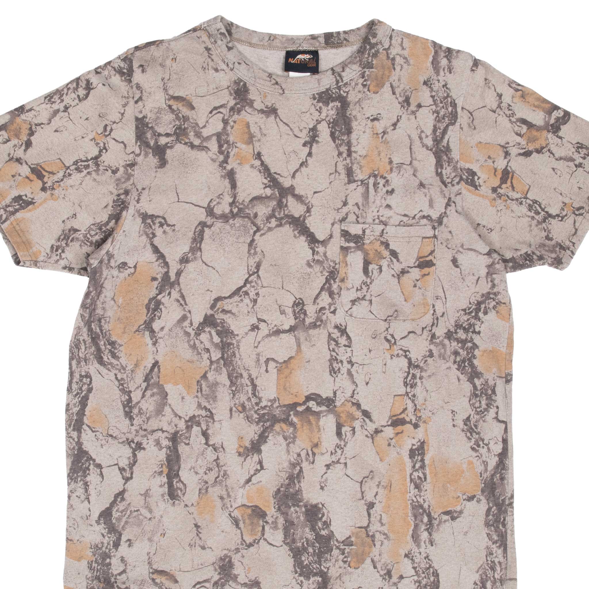 Vintage Hunting Natural Gear Camo Pocket Tee Shirt 2000S Size Medium