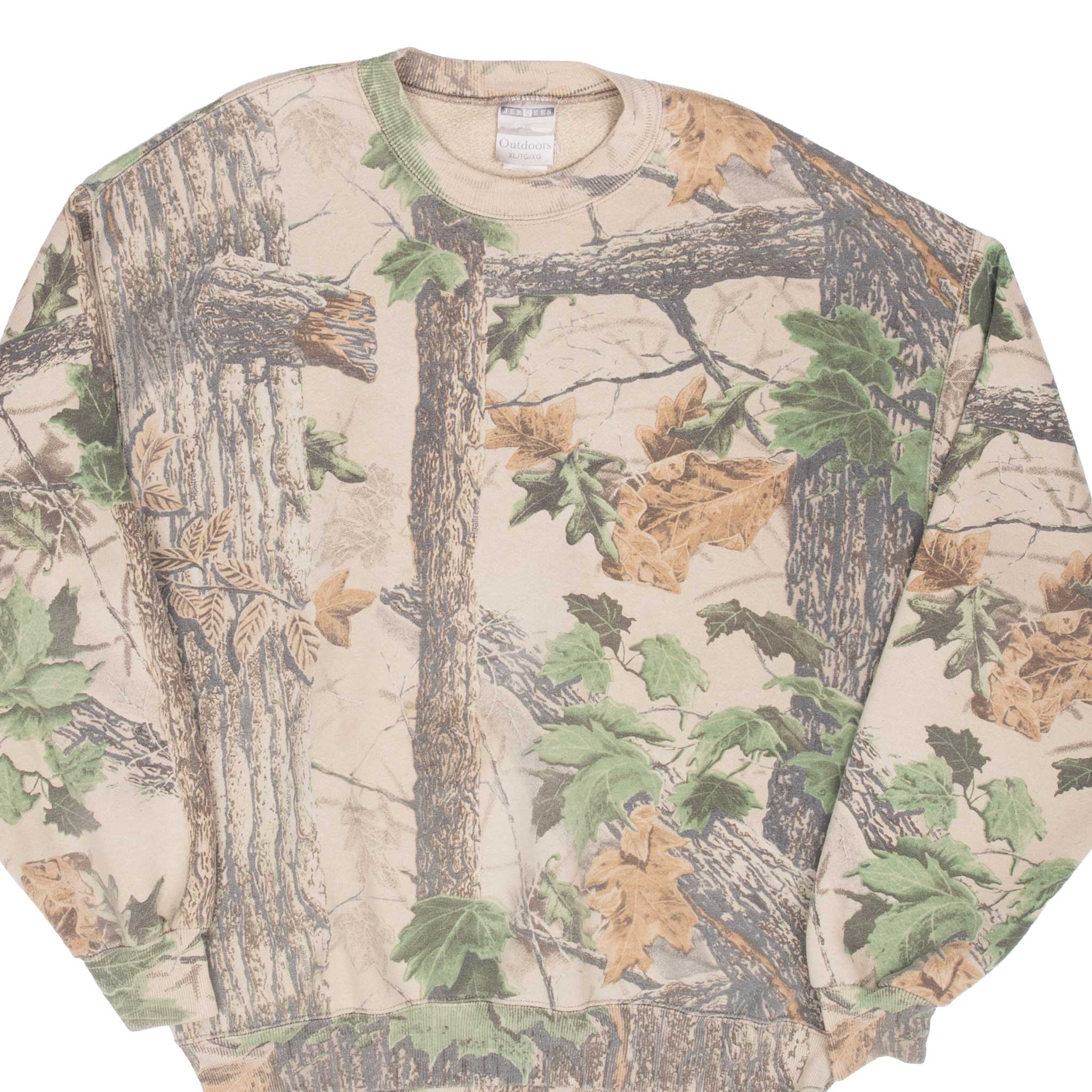 Vintage Hunting Realtree Hardwoods Camo Sweatshirt 1990S Size XL