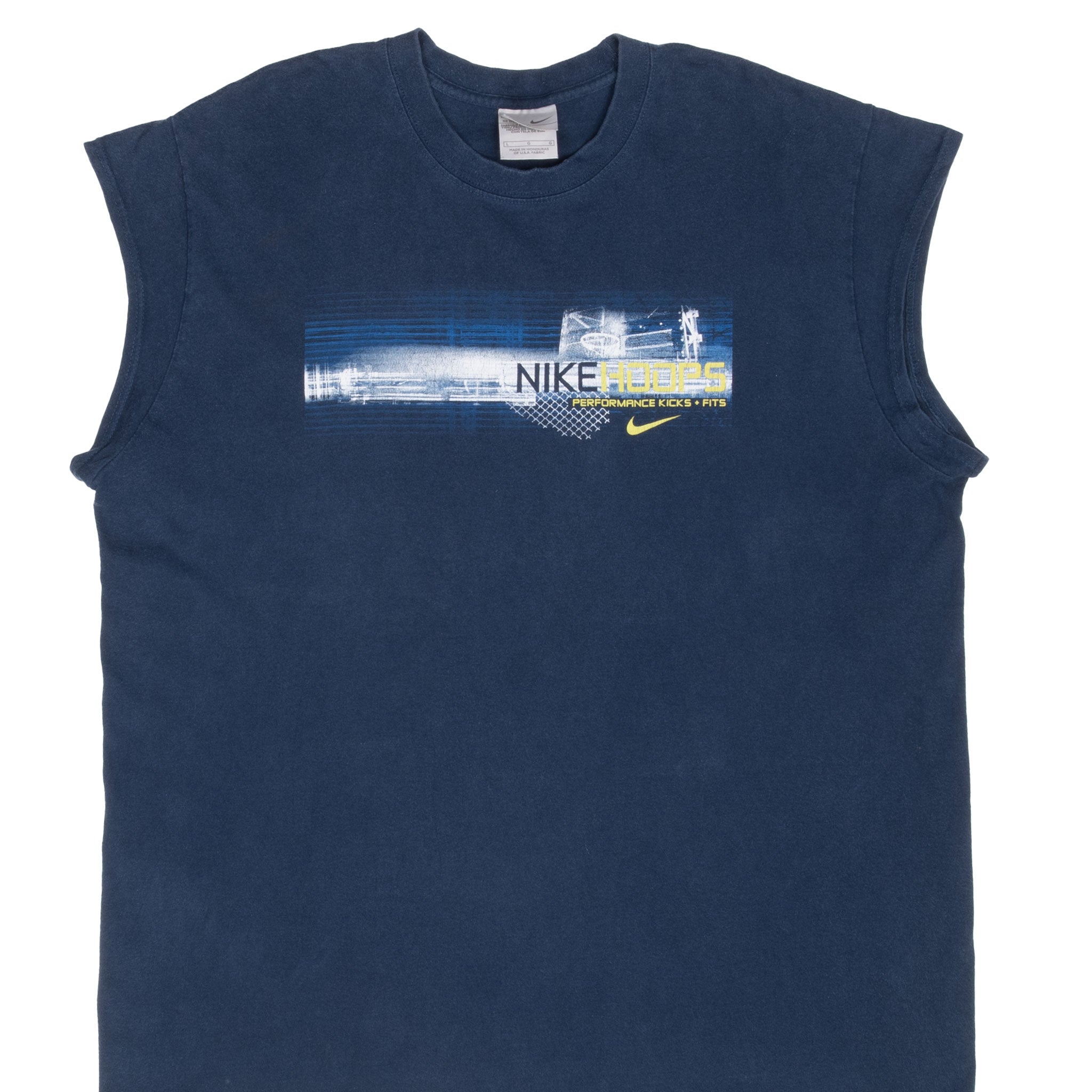 Vintage Nike Hoops Navy Blue Tank Top Tee Shirt 2000S Size Large
