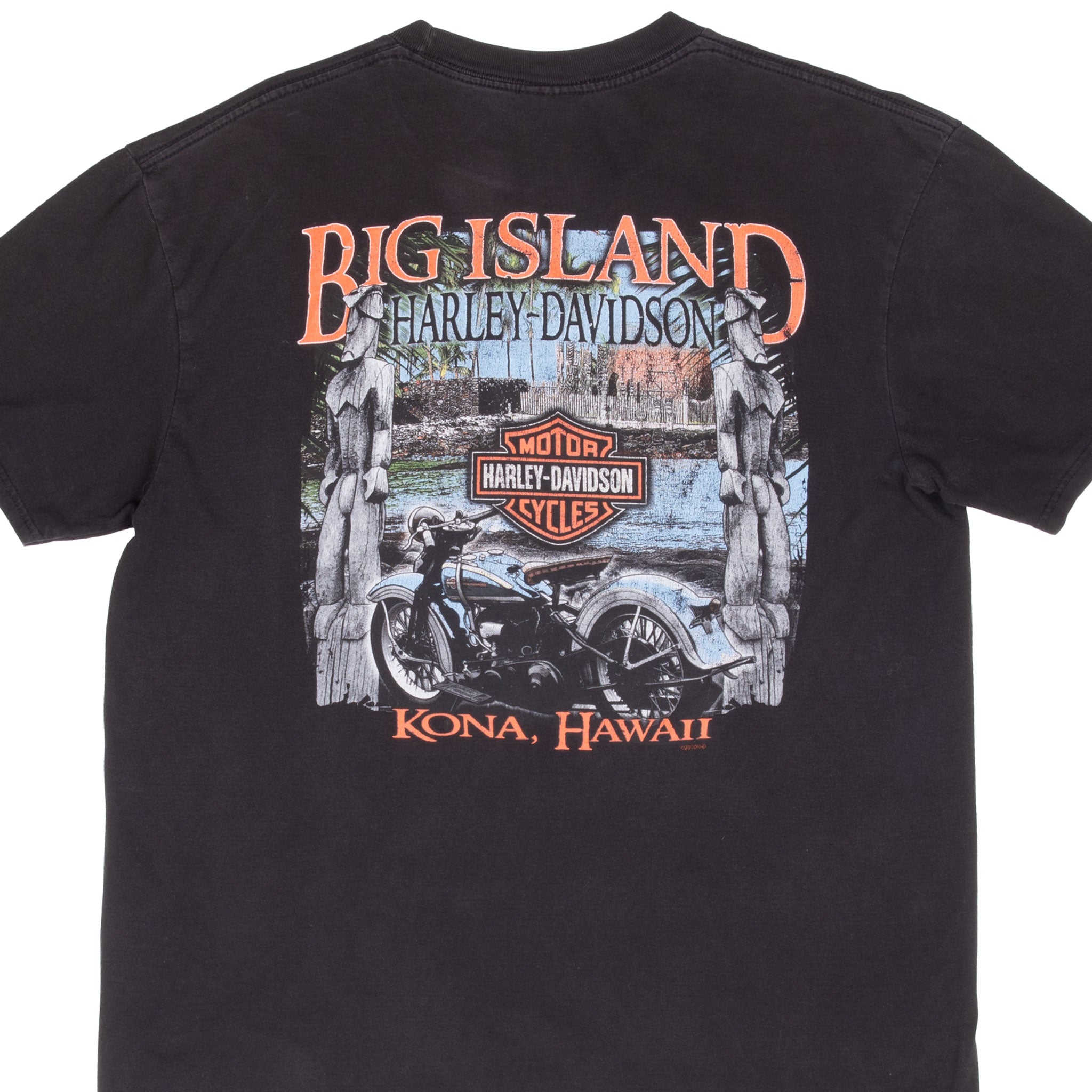 Harley Davidson Kona Big Island Hawaii Tee Shirt 2010 Size XL