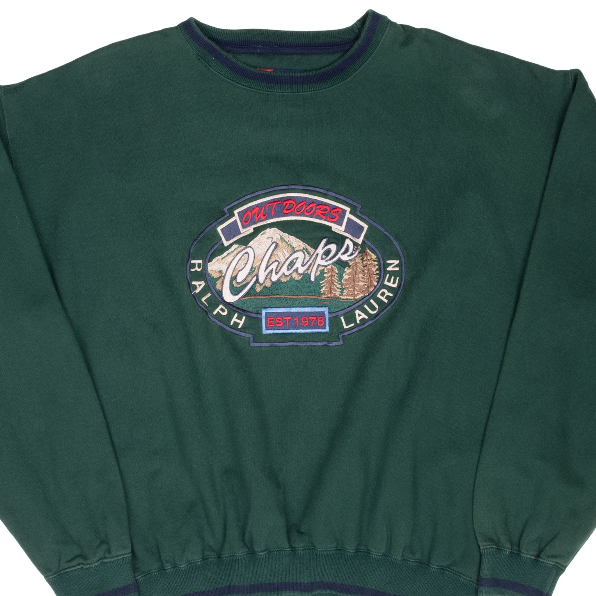 Vintage Chaps Ralph Lauren Outdoors Sweatshirt Size XL 1990S Made In Usa