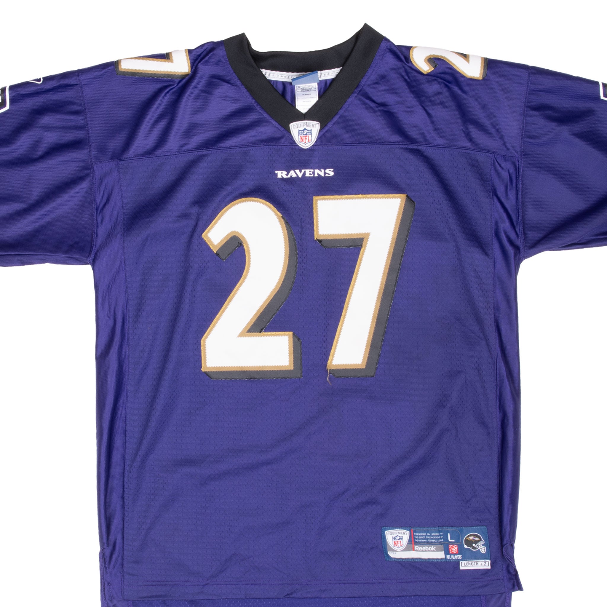 Vintage Nfl Baltimore Ravens Ray Rice #27 Reebok Jersey 2000S Large