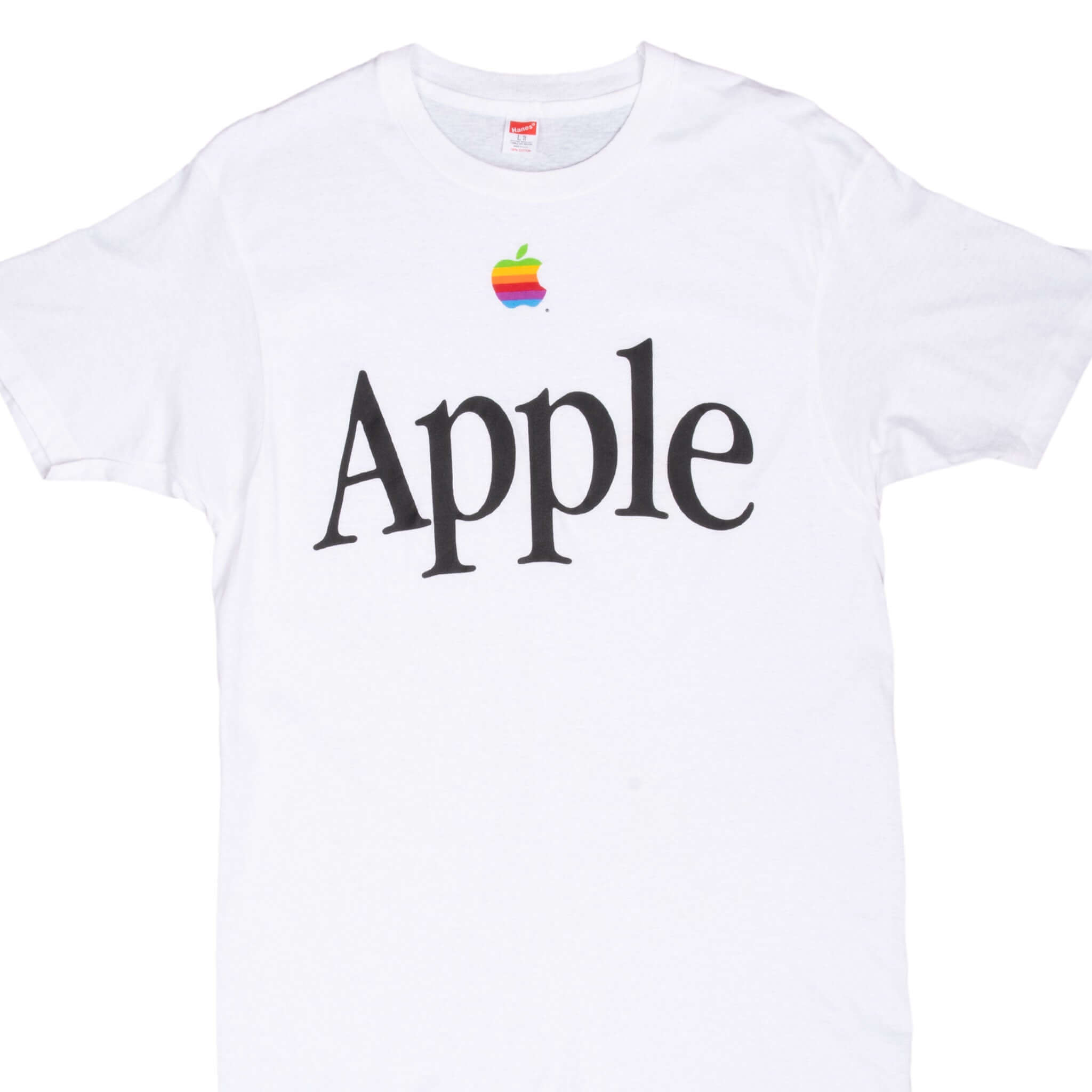 Vintage Apple Computers 1980S Hanes Tee Shirt Size Medium Made In Usa With Single Stitch Sleeves
