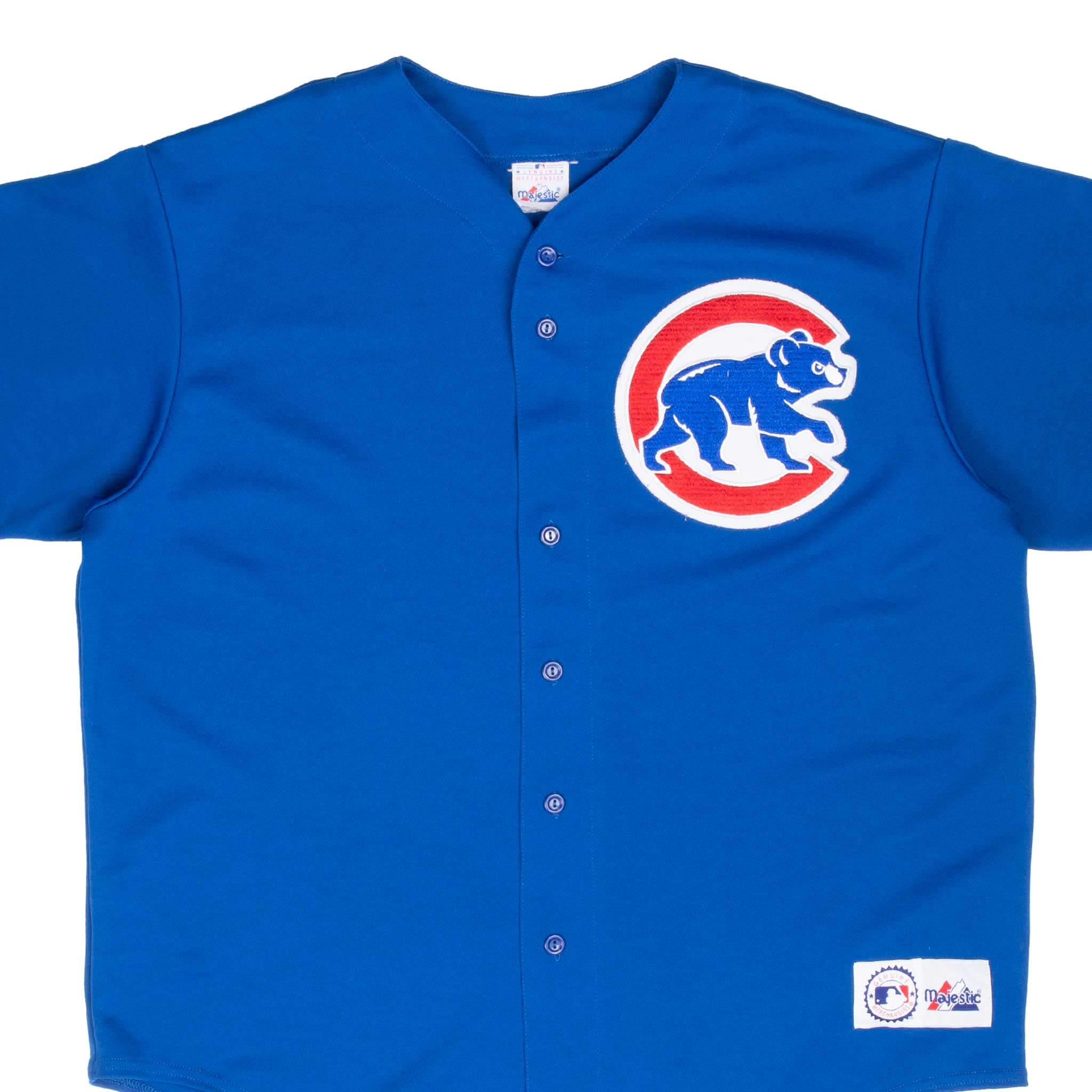 VINTAGE MLB CHICAGO CUBS MAJESTIC JERSEY 1990S 2XL