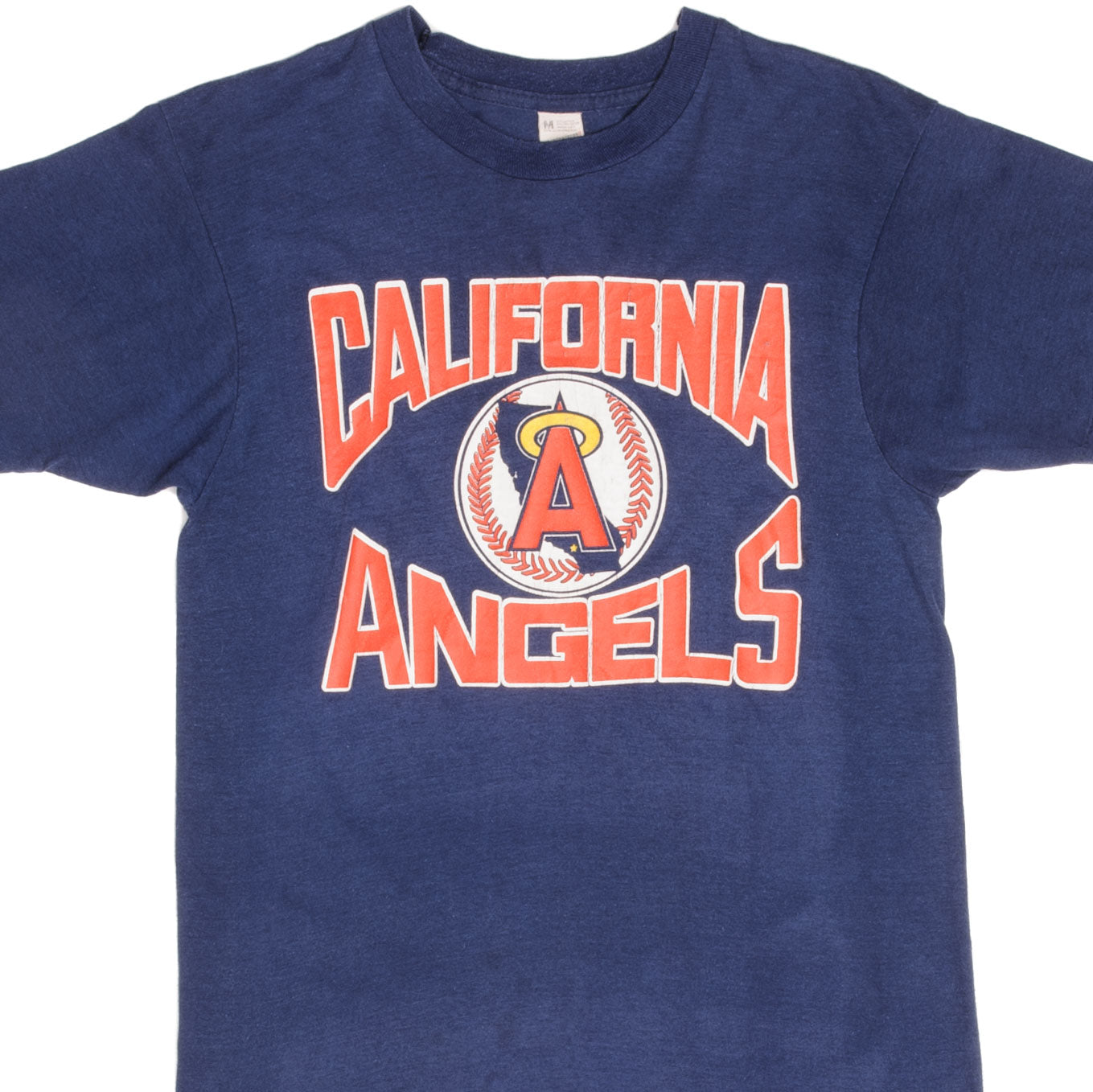 Vintage MLB California Angels Tee Shirt 1980s Size Small Made in USA