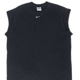 Vintage Nike Center Swoosh Black Tank Top Tee Shirt 2000S Size Large