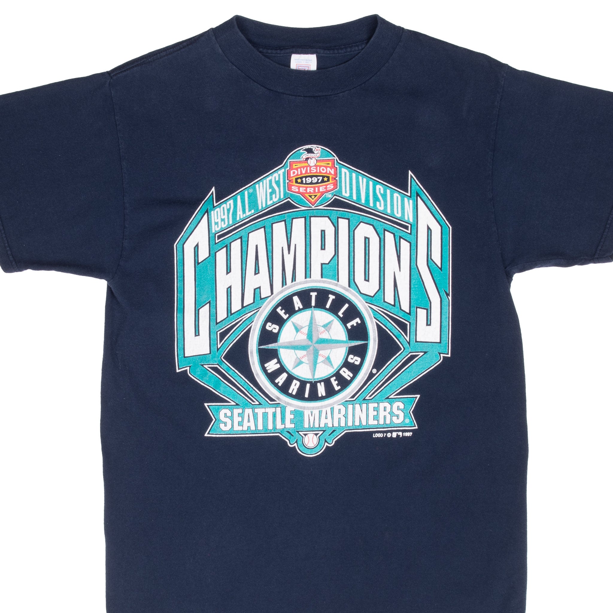 Vintage Mlb Seattle Mariners Champions 1997 Tee Shirt Size Medium