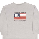 Vintage Polo Jeans Company Ralph Lauren Us Flag Sweatshirt 1990S Size Small