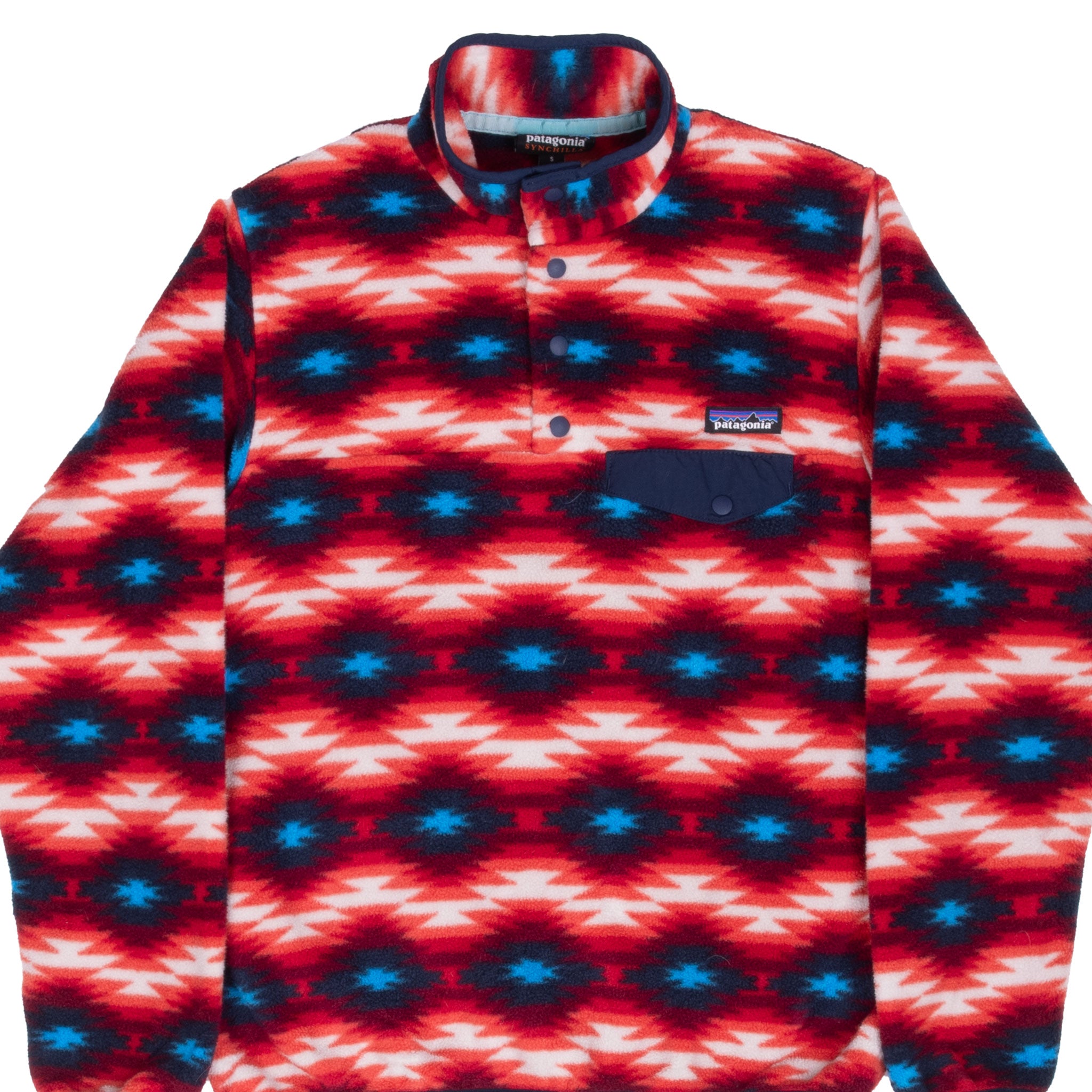 Vintage Patagonia Synchilla Snap-T Fleece Aztec Pullover Size Women Small.
RN : 51884 ; STY : 25455FA15