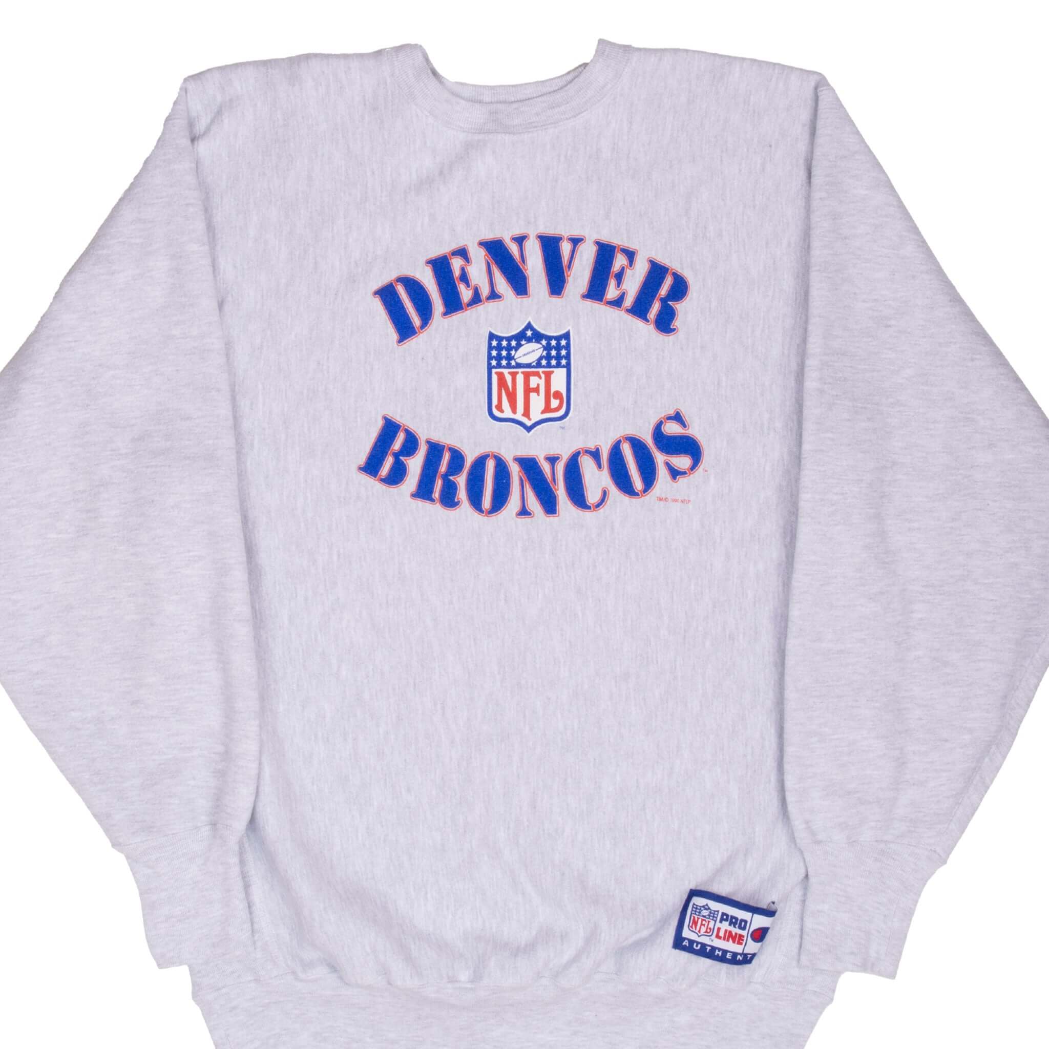 Vintage Nfl Denver Broncos 1994 Champion Reverse Weave Sweatshirt Size XL
