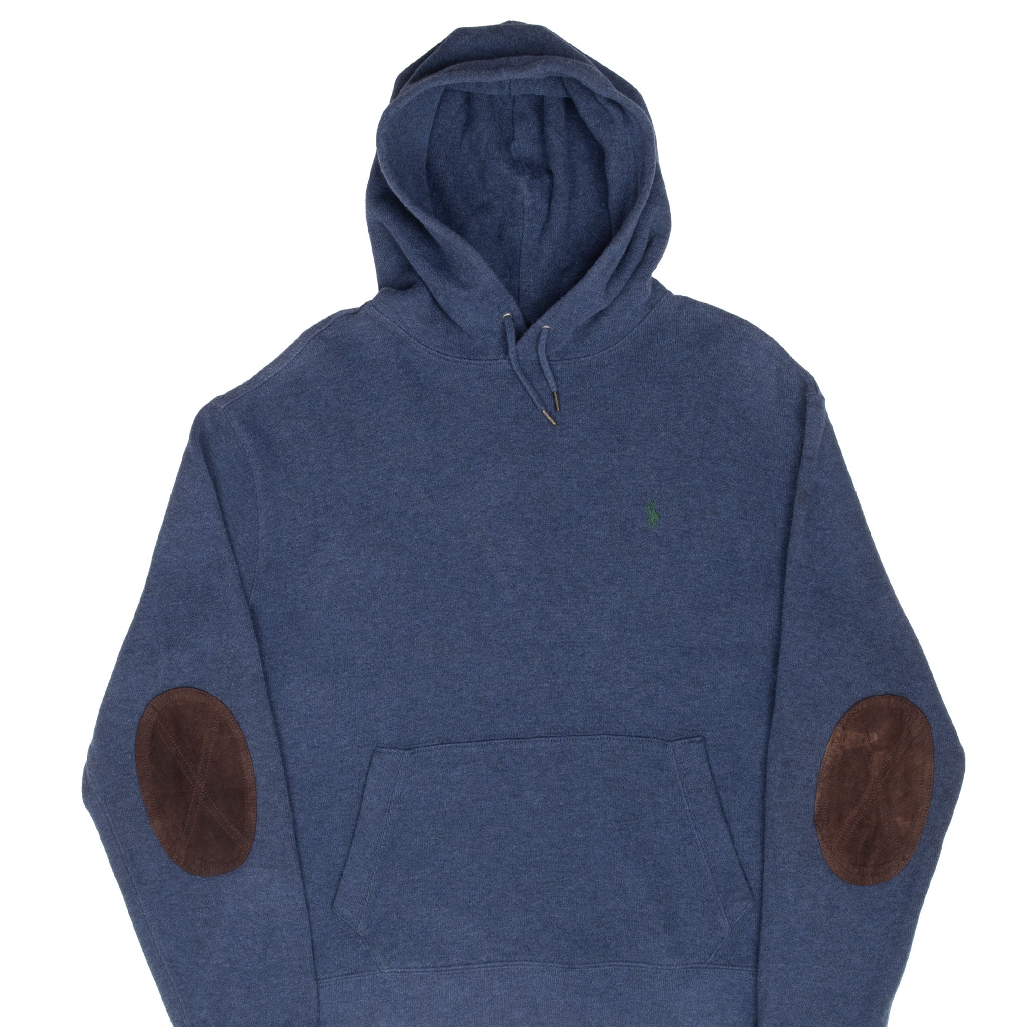 Vintage Polo Ralph Lauren Blue 1990S Hoodie Sweater Size Large