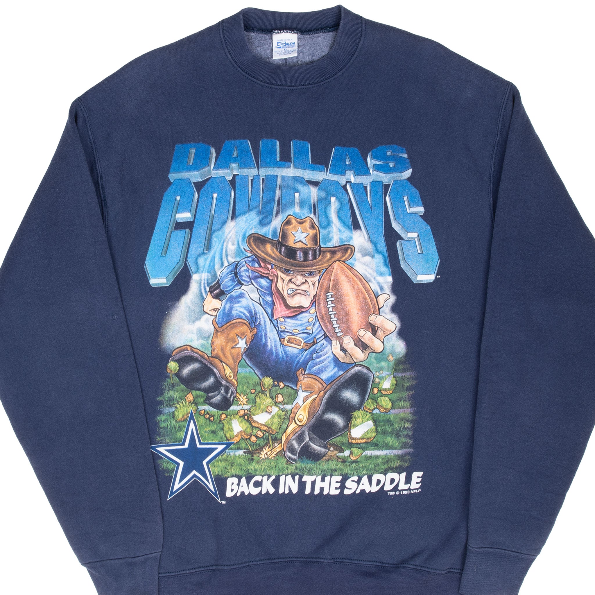 Vintage Nfl Dallas Cowboys 1993 Sweatshirt Size XL Made In Usa