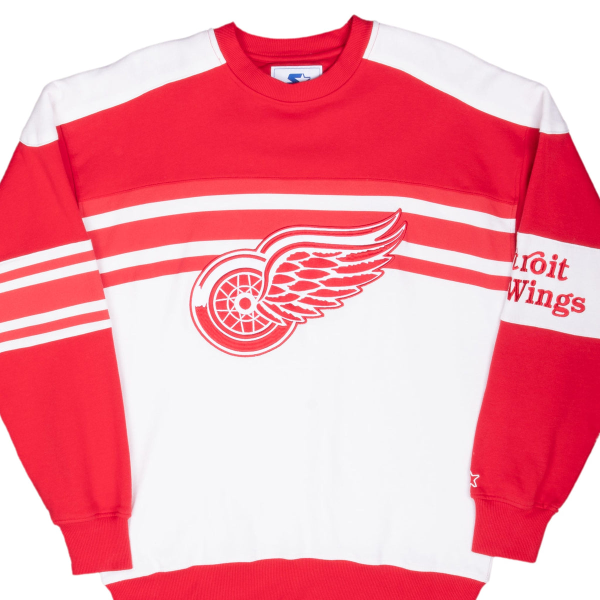 Vintage Nhl Detroit Red Wings Embroidered Sweatshirt 2000S Size Medium